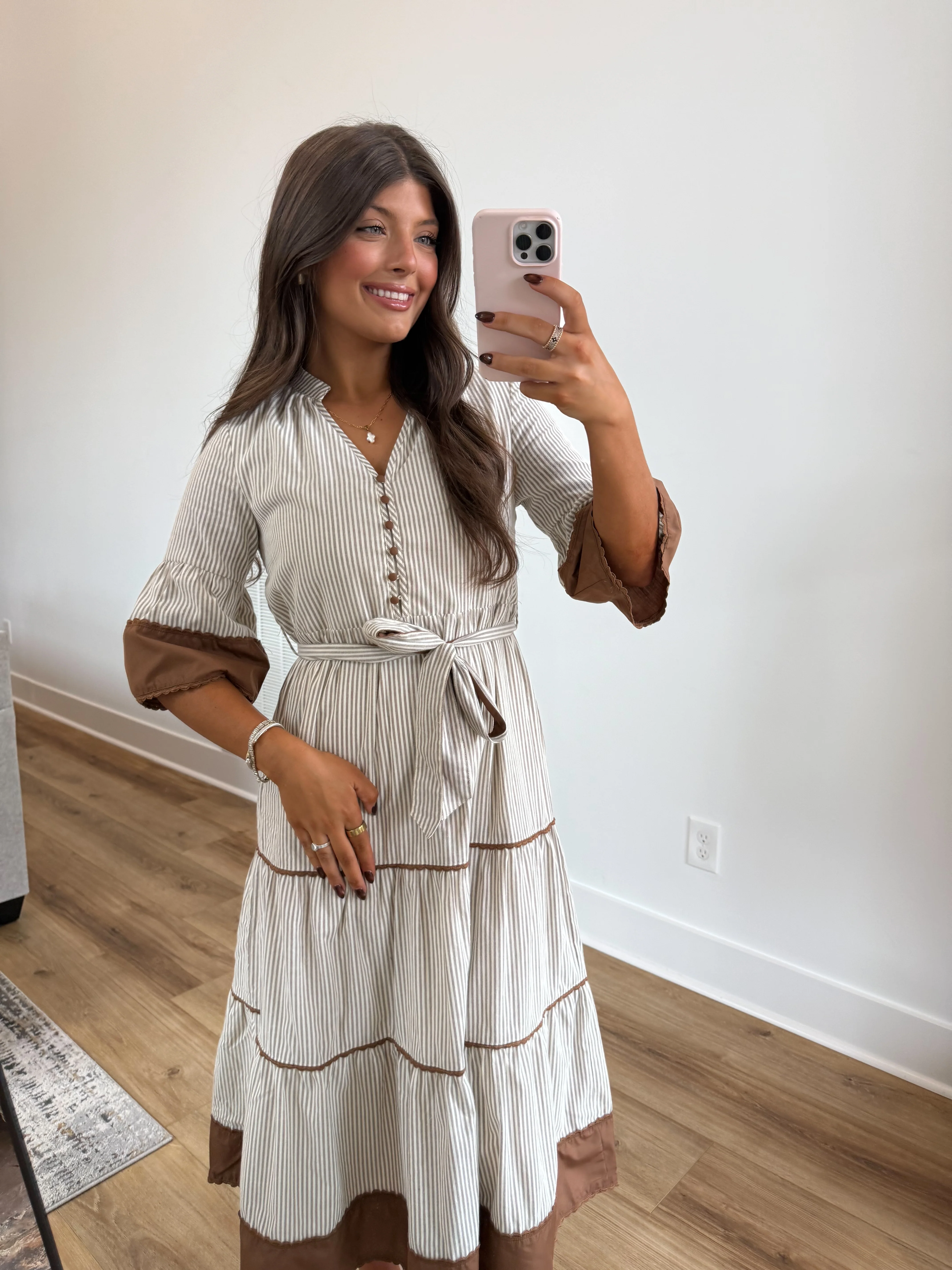 The Pecan Stripe Dress - Image 4