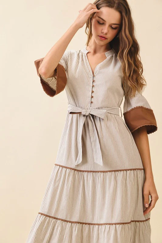 The Pecan Stripe Dress - Image 8
