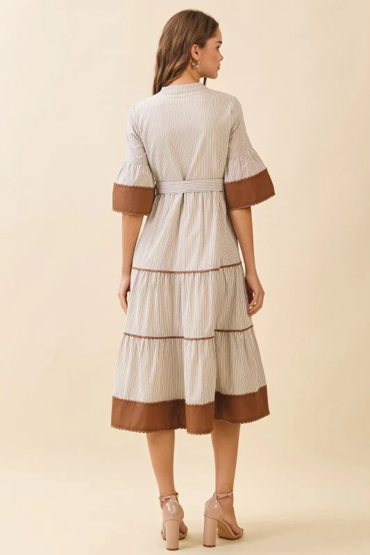 The Pecan Stripe Dress - Image 9