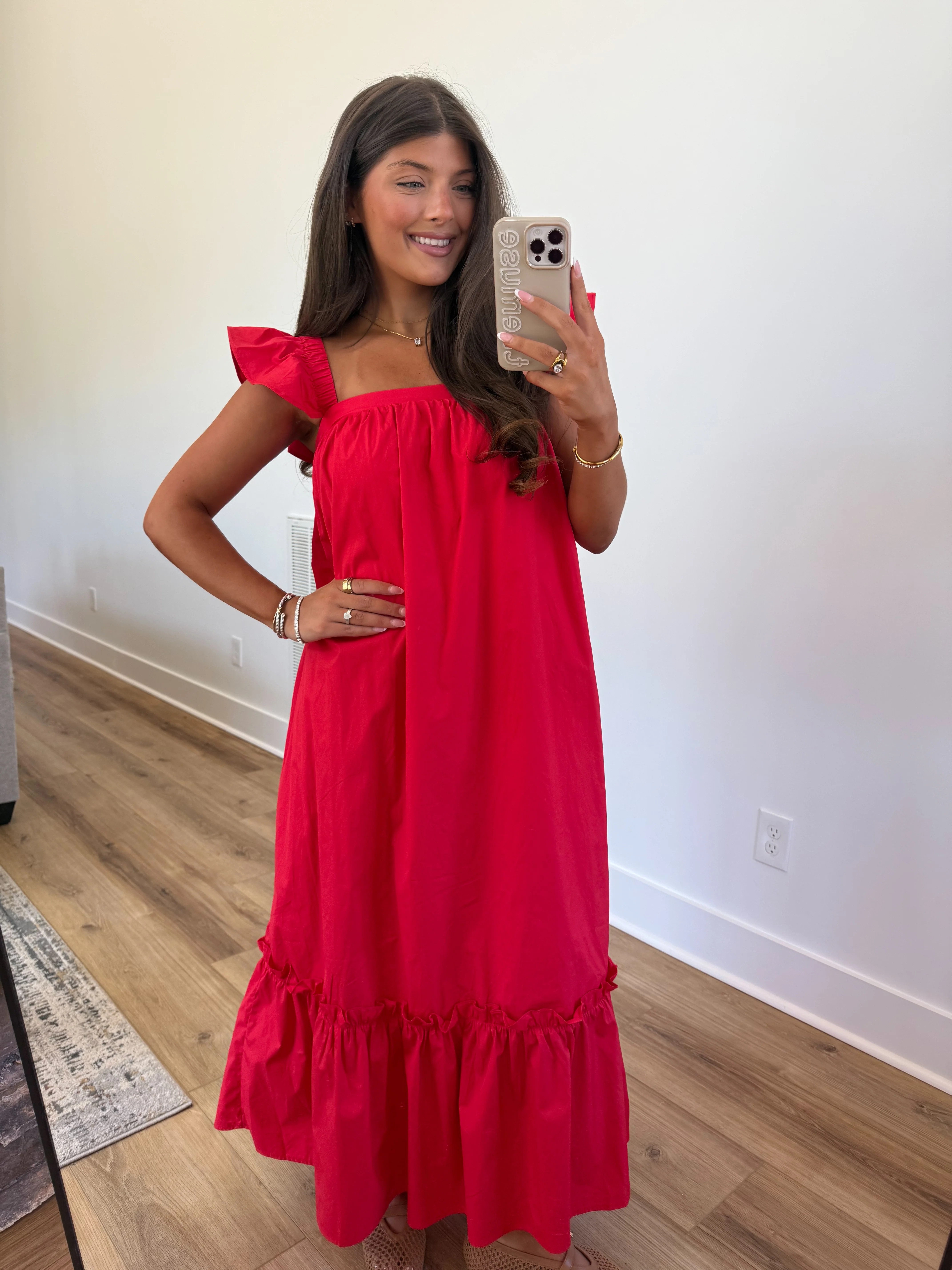 The Penelope Dress (Red) - Image 4