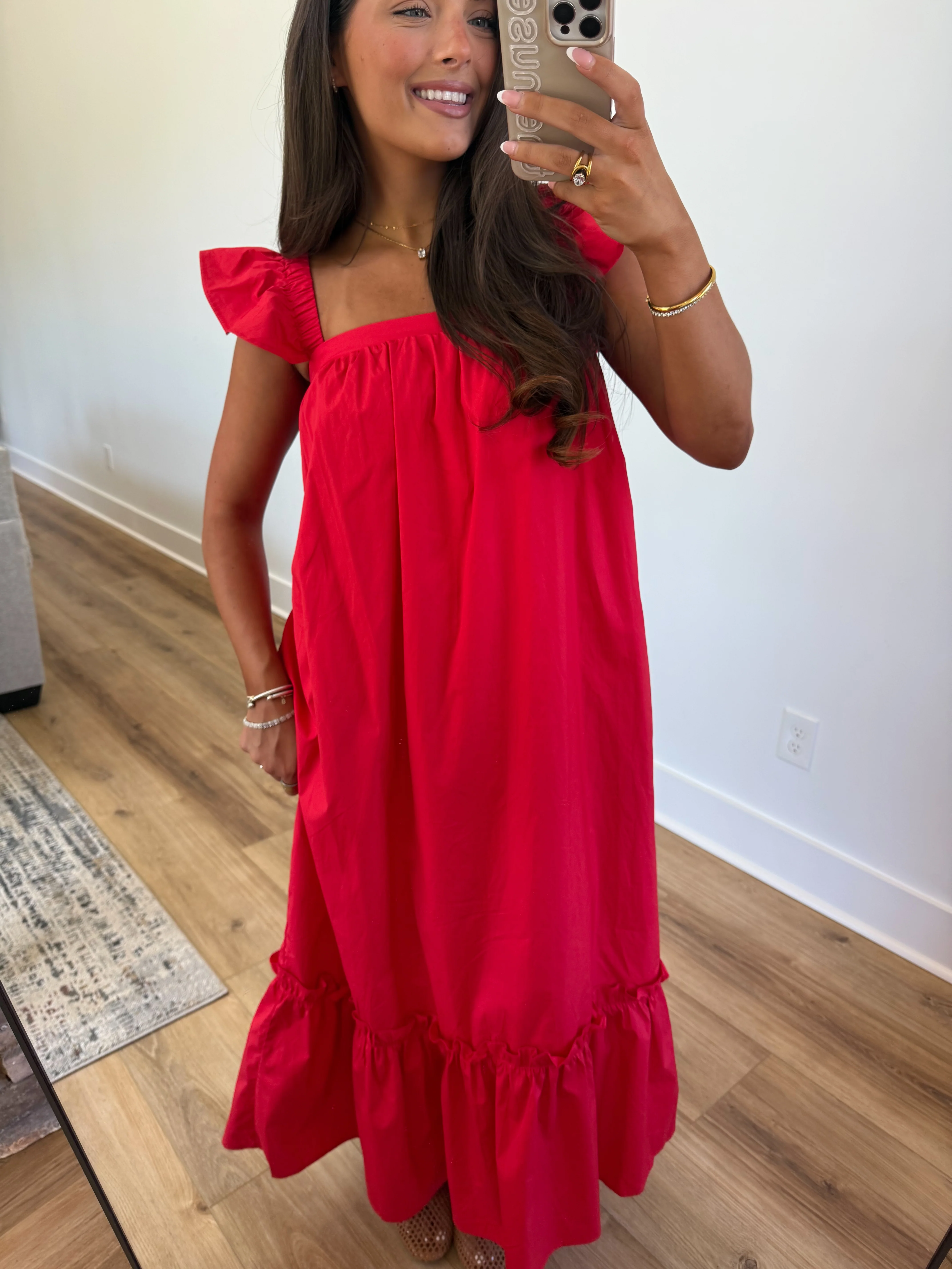 The Penelope Dress (Red) - Image 5