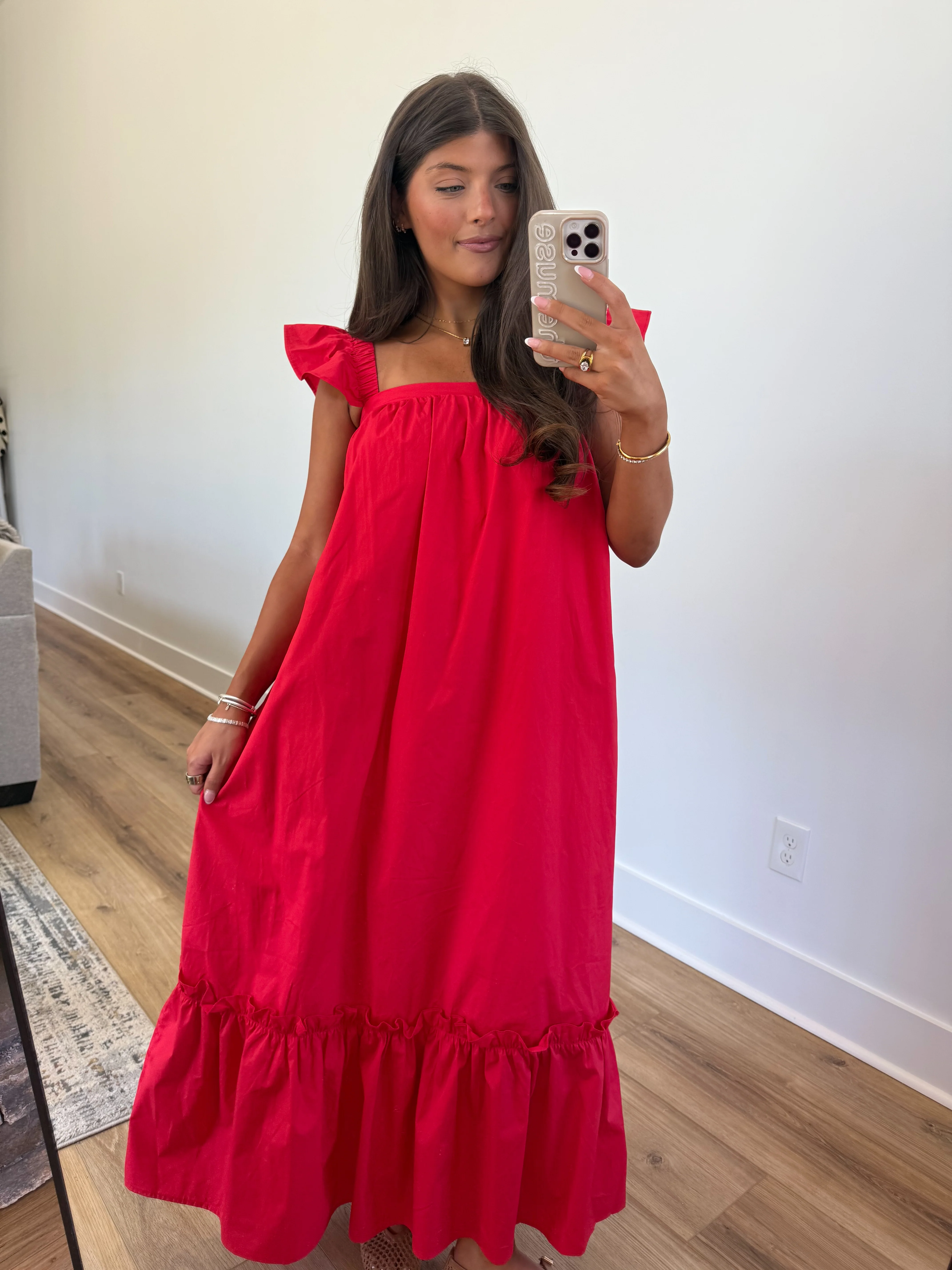 The Penelope Dress (Red) - Image 6