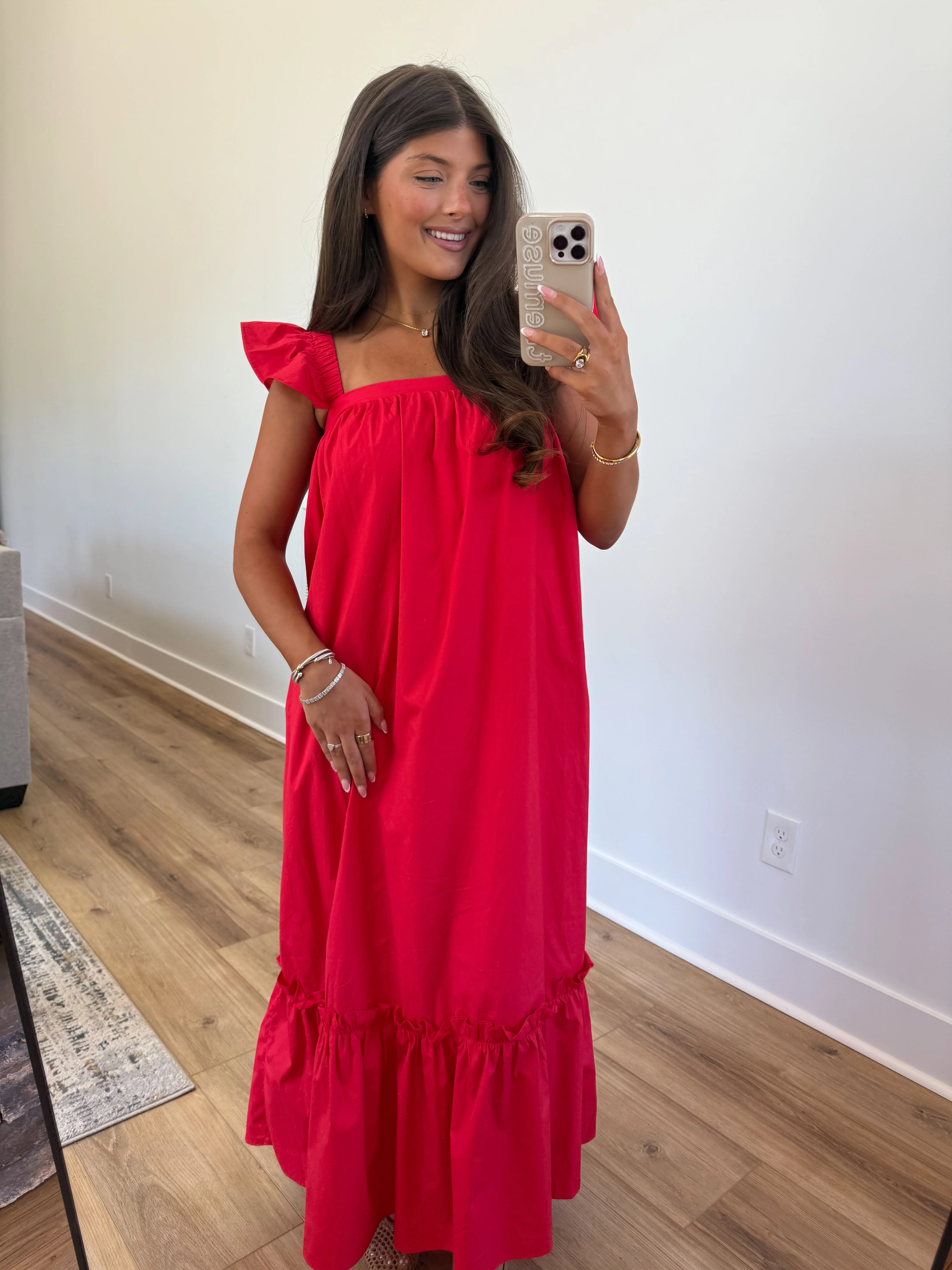 The Penelope Dress (Red) - Image 7
