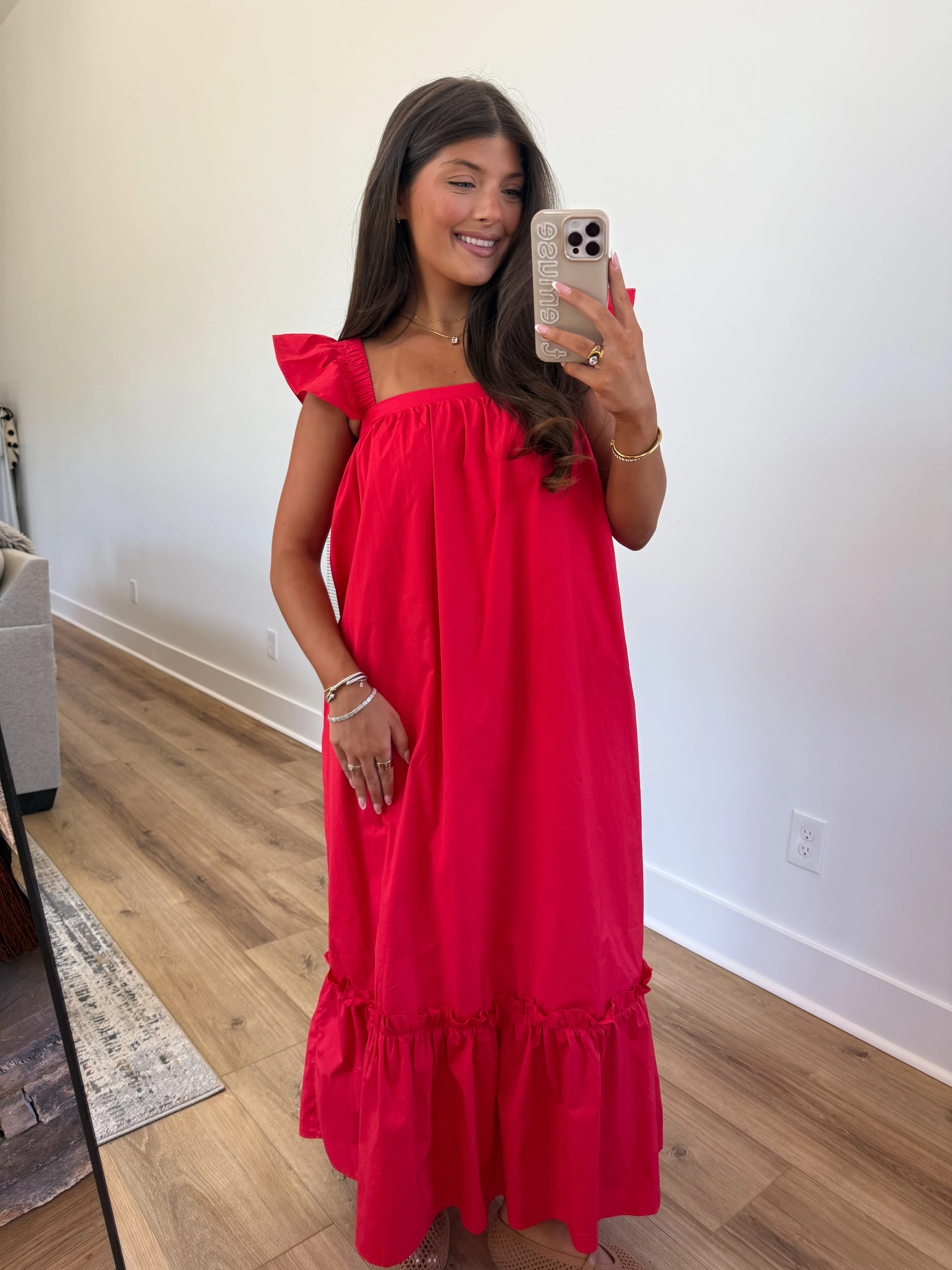 The Penelope Dress (Red) - Image 8