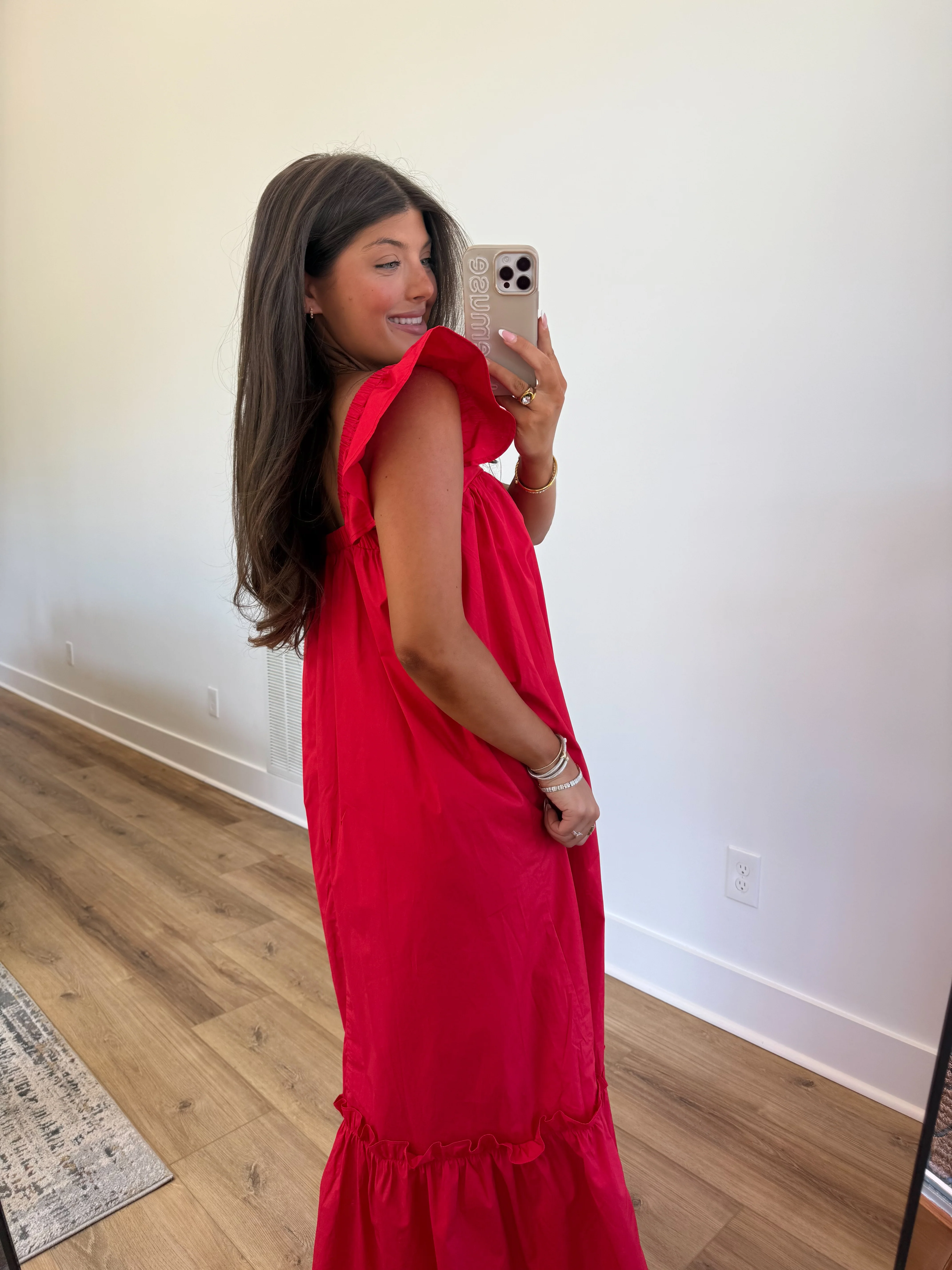 The Penelope Dress (Red) - Image 9