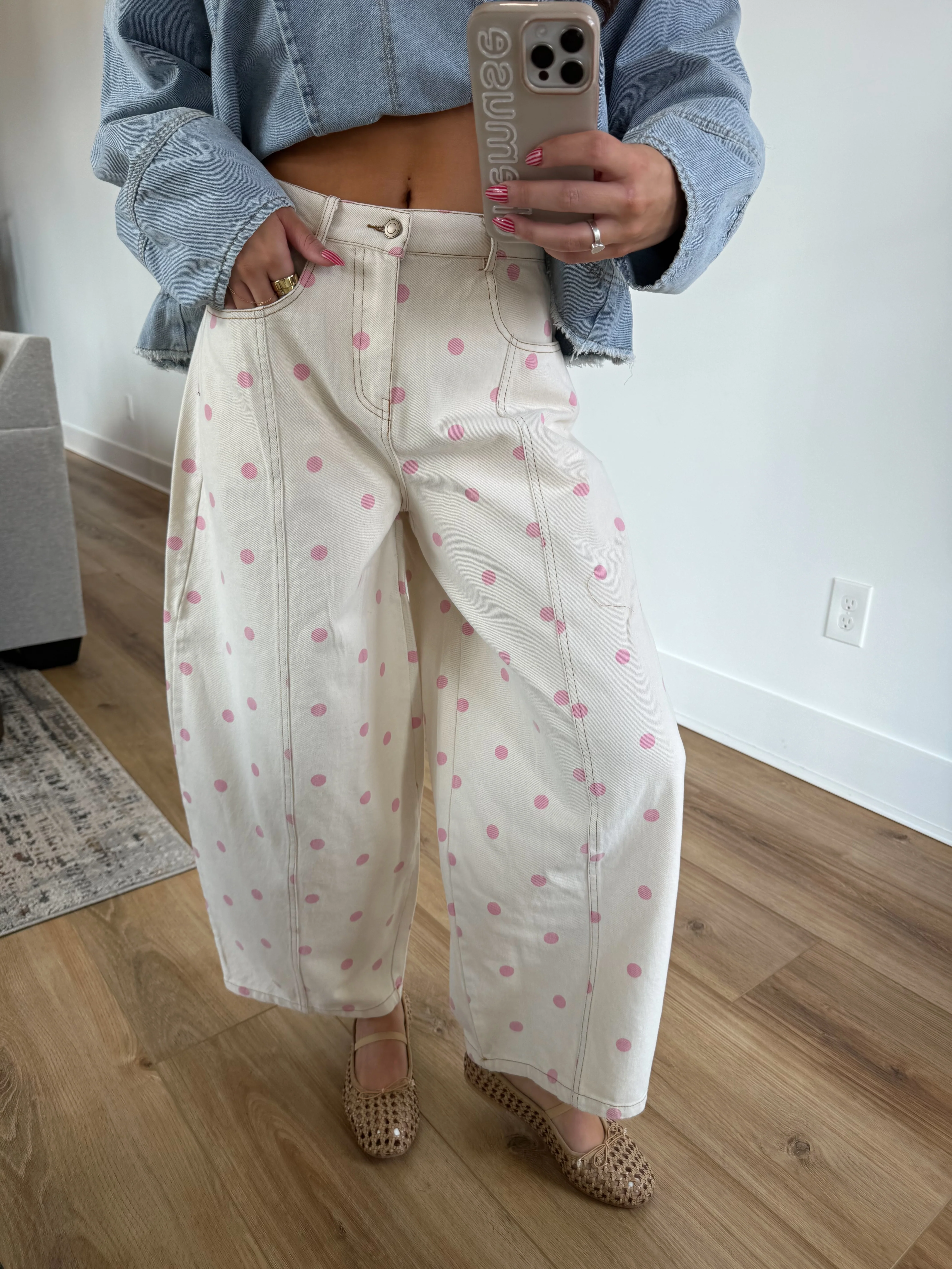The Polly Barrel Jean (Pink) - Image 2
