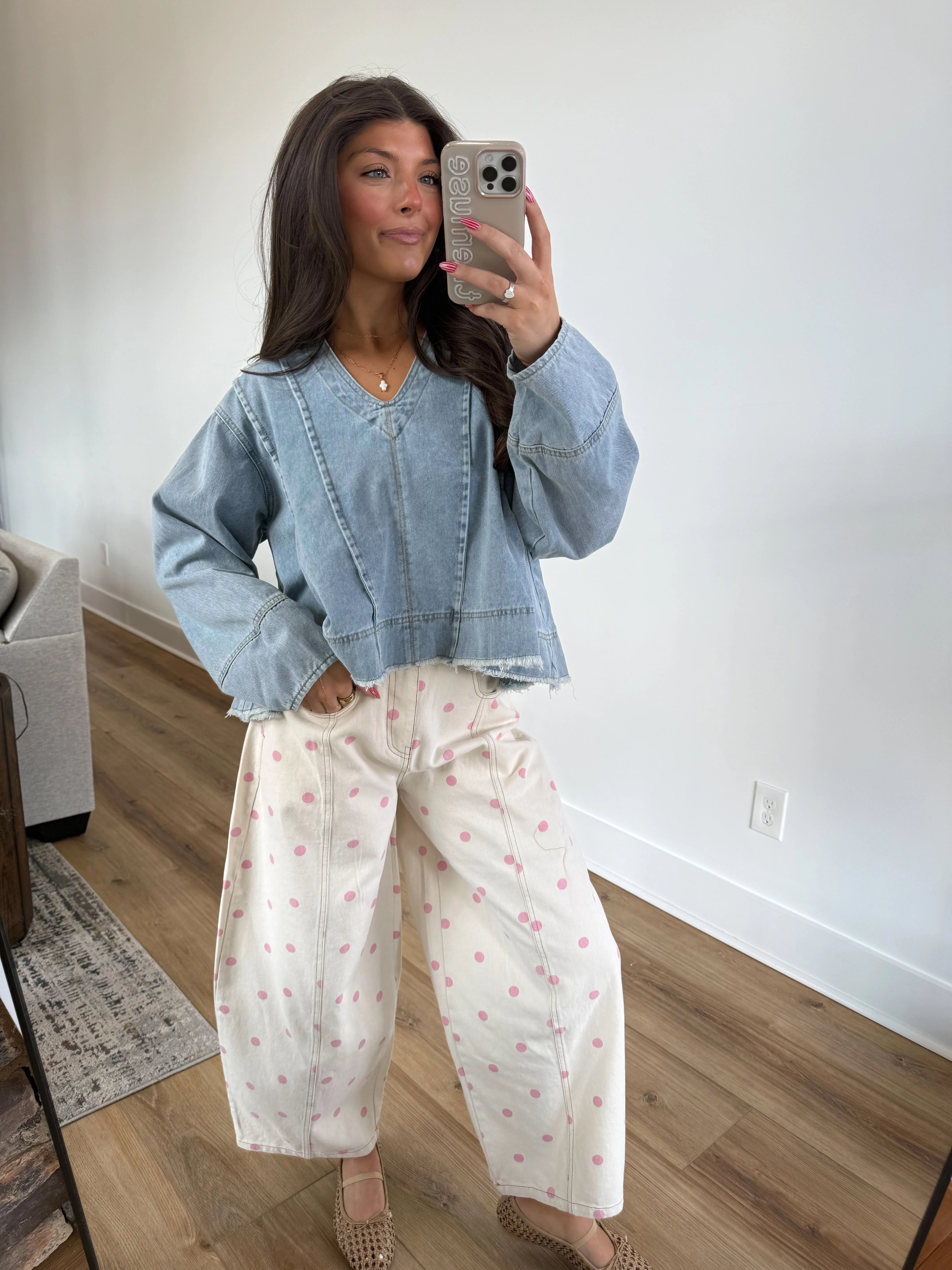 The Polly Barrel Jean (Pink) - Image 6