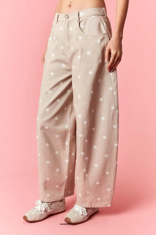 The Polly Barrel Jean (Tan/White) - Image 6