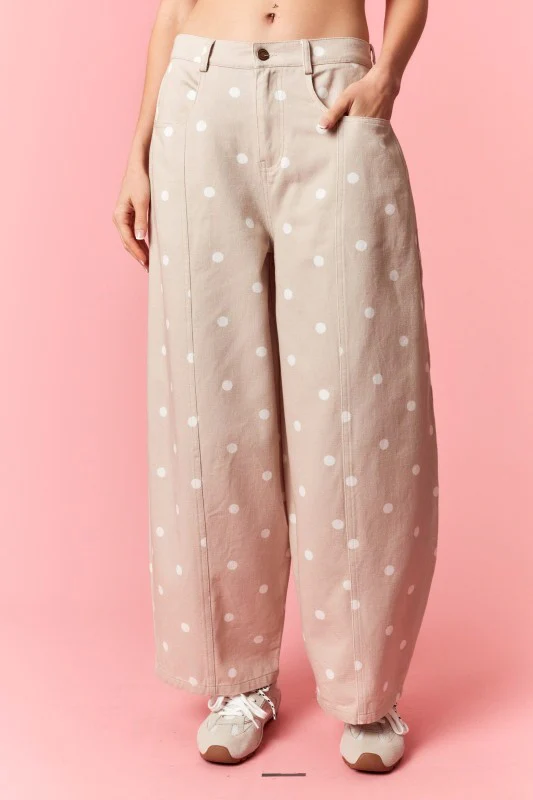 The Polly Barrel Jean (Tan/White) - Image 7