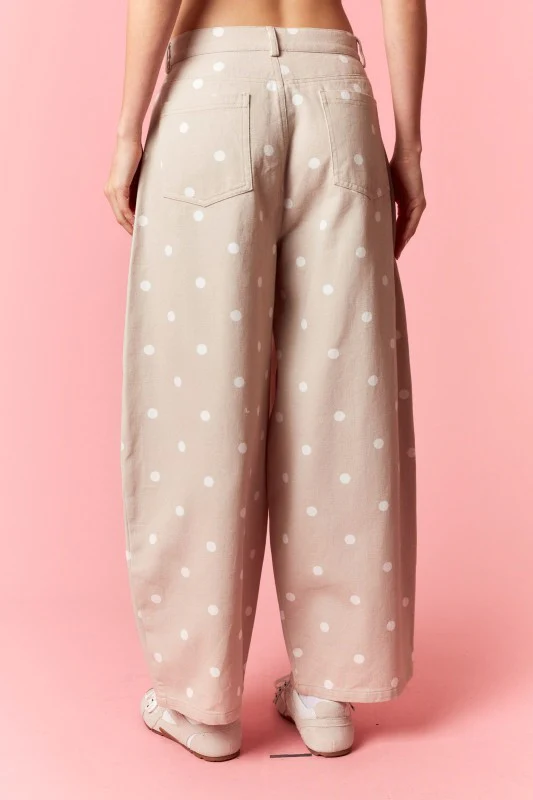 The Polly Barrel Jean (Tan/White) - Image 8