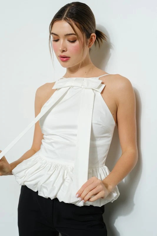 The Ribbon Top (White) - Image 5