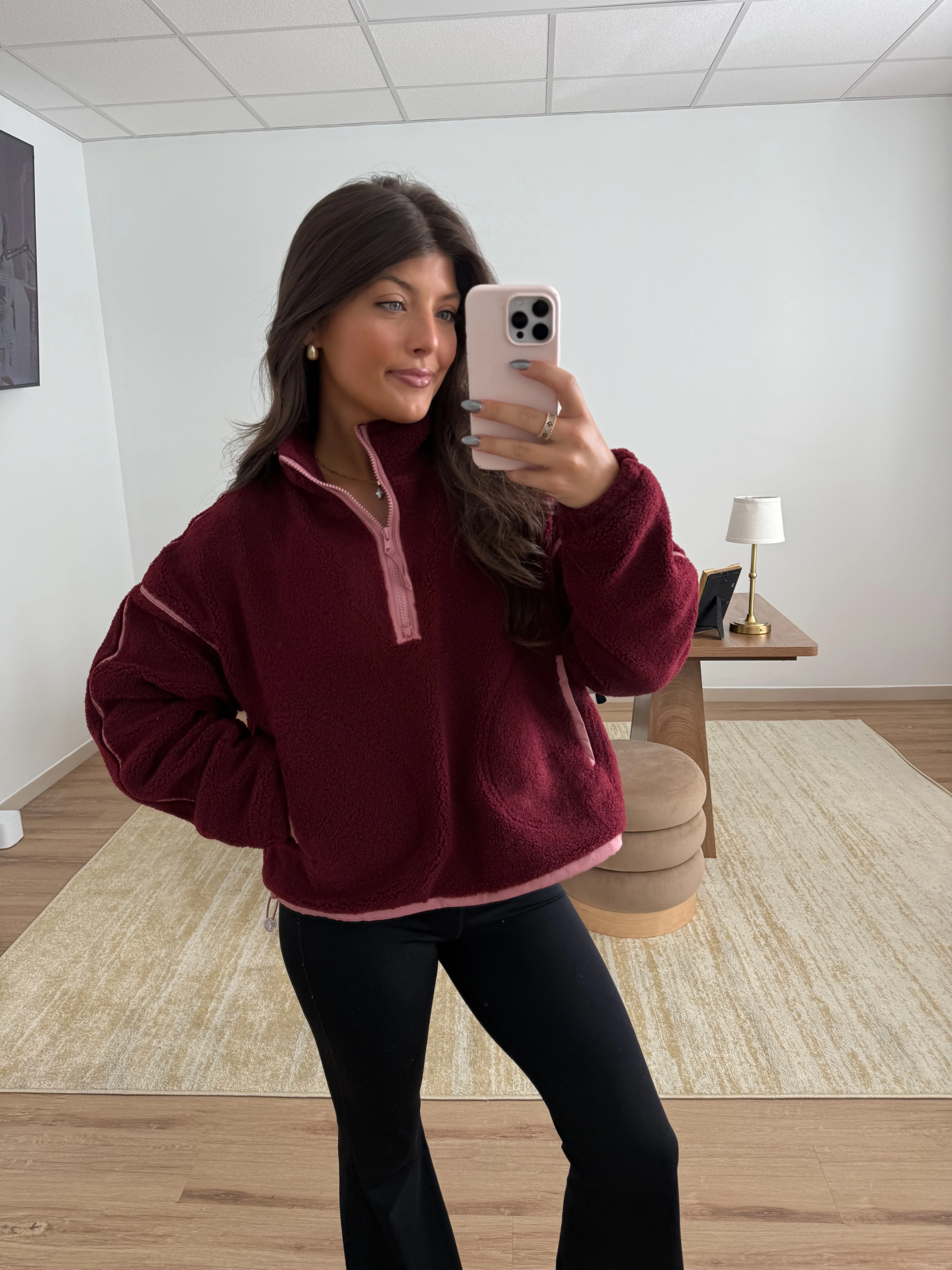The Ridge Half Zip (Burgundy)