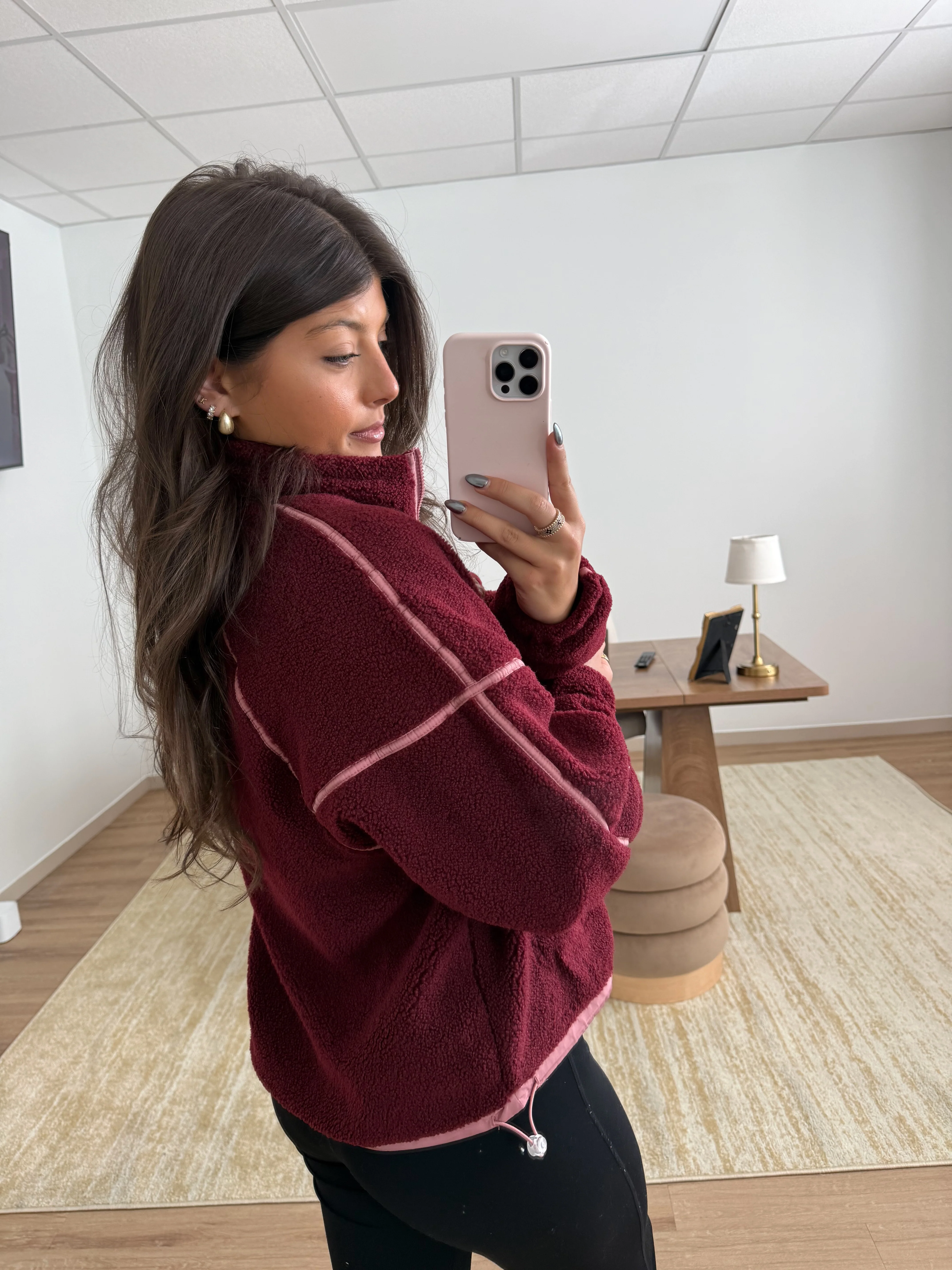 The Ridge Half Zip (Burgundy) - Image 3