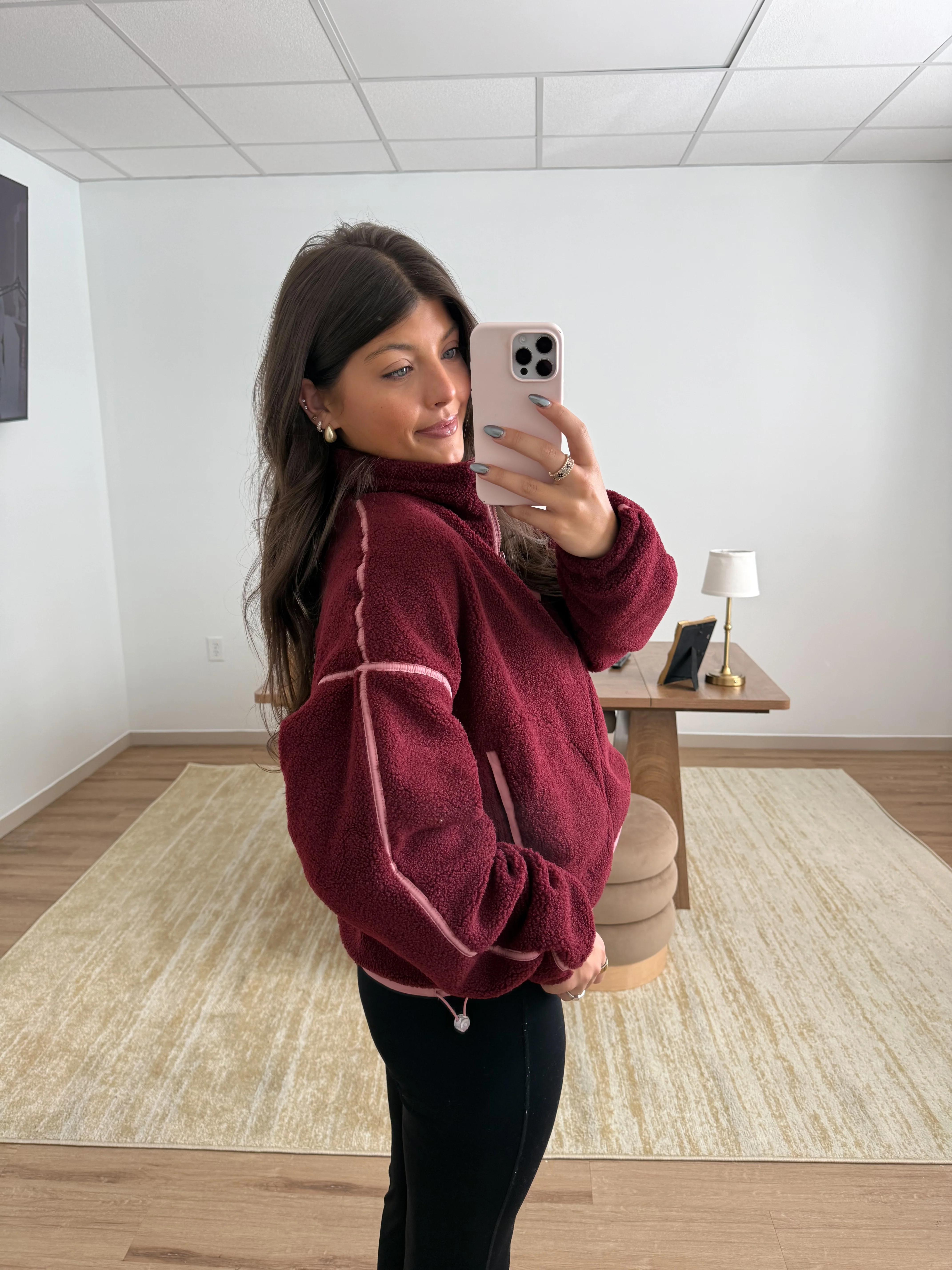 The Ridge Half Zip (Burgundy) - Image 5