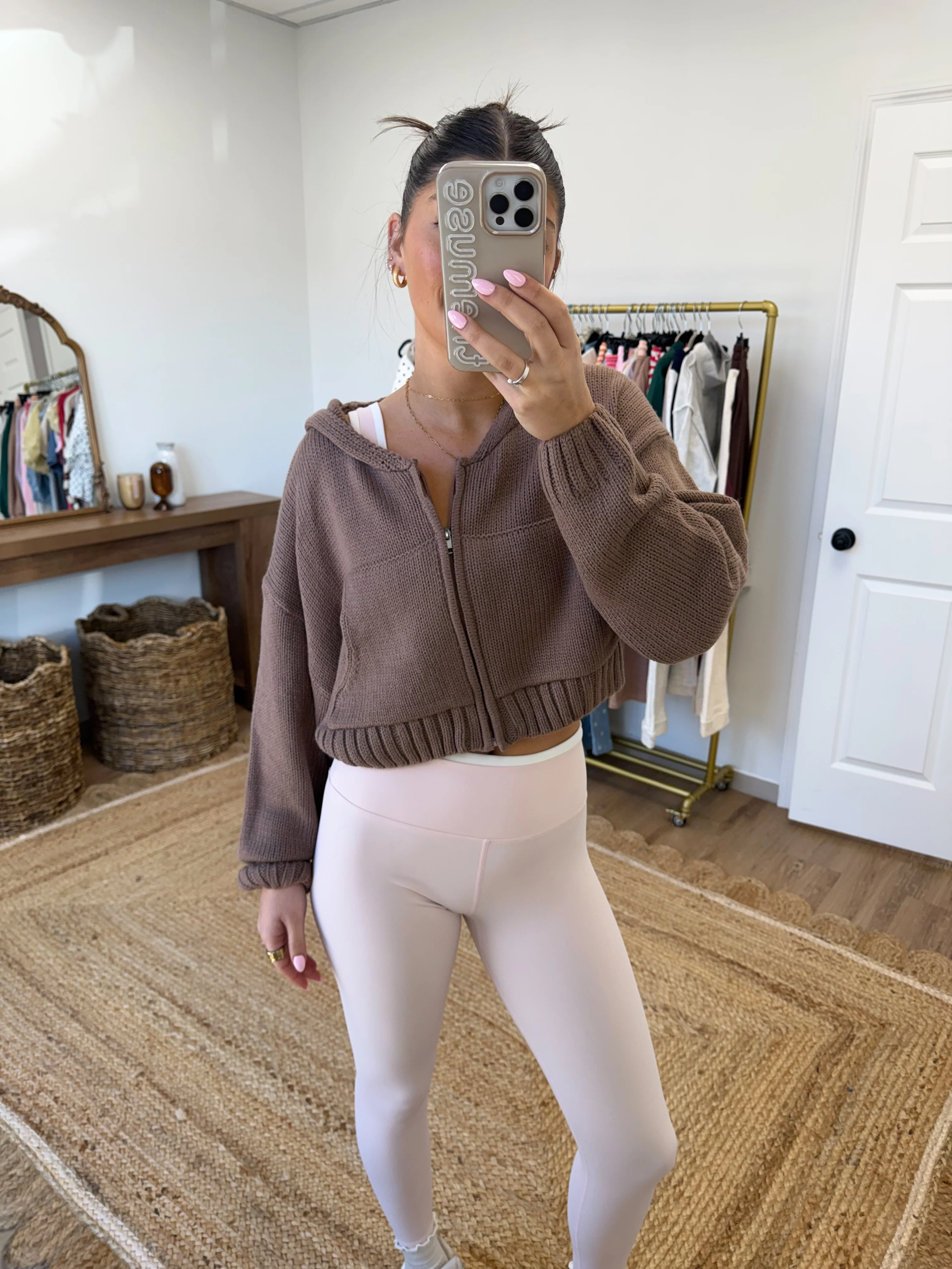 The Rowan Zip-Up (Brown) - Image 2