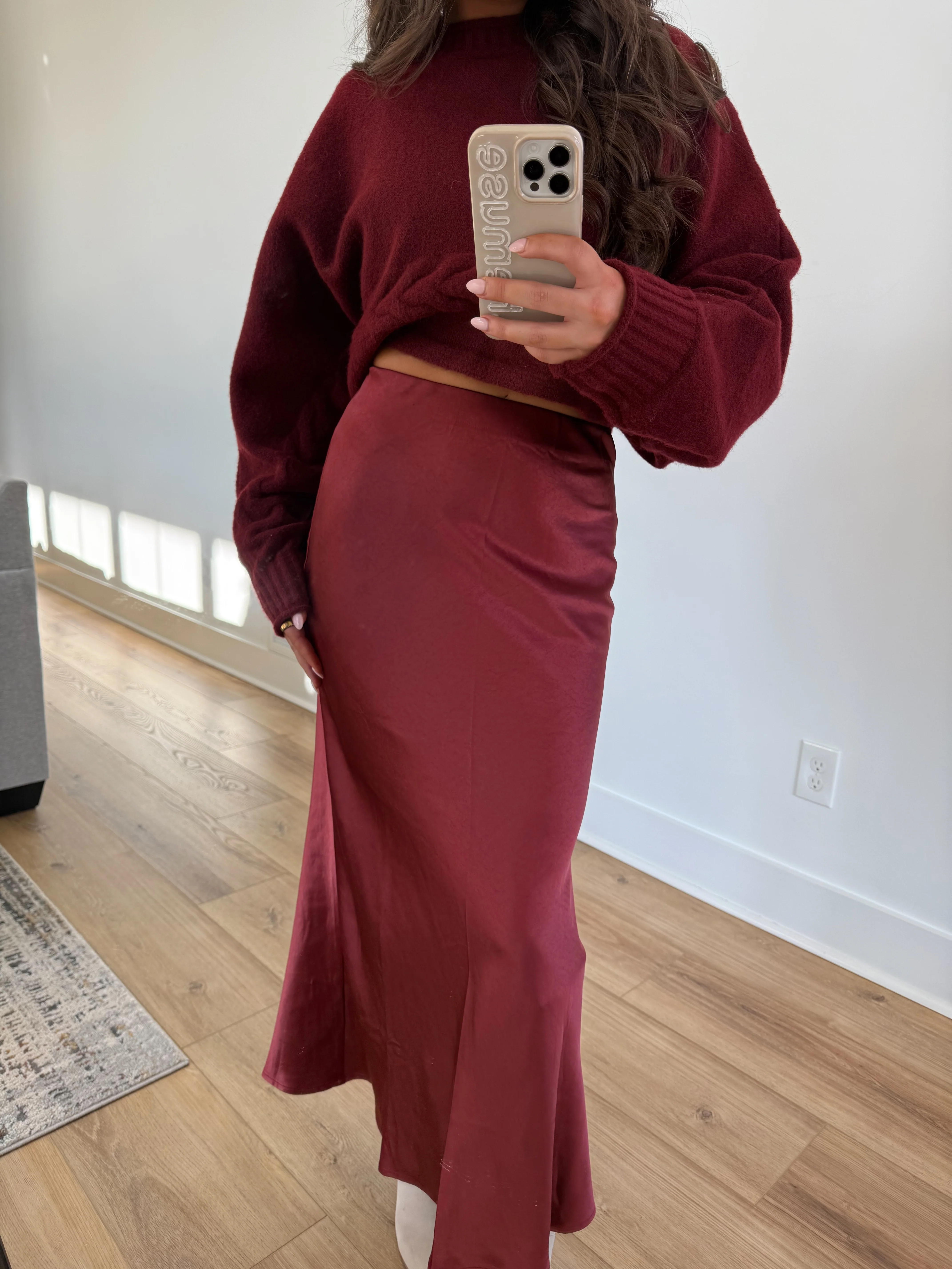 The Satin Ruby Skirt - Image 4