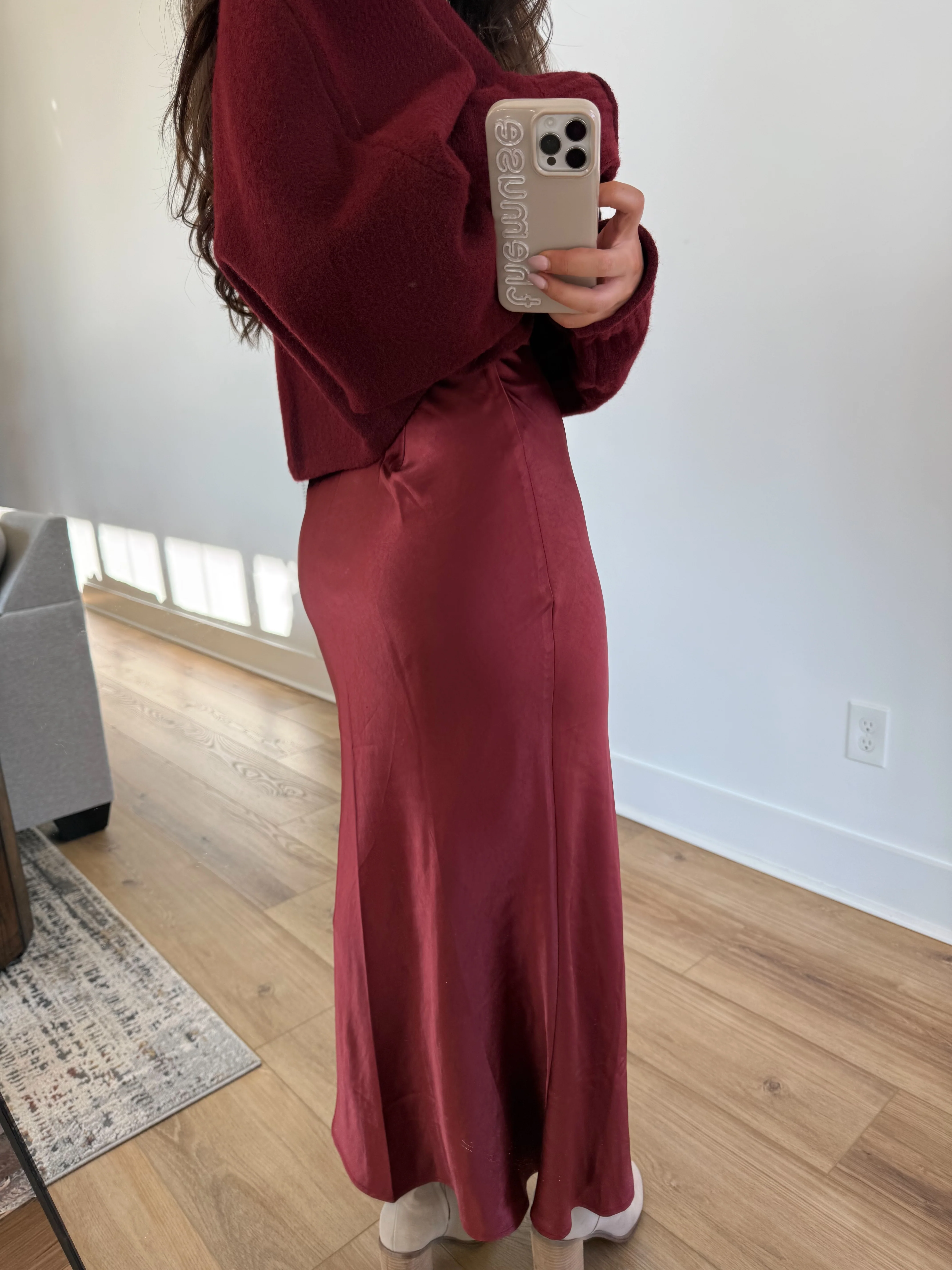 The Satin Ruby Skirt - Image 5
