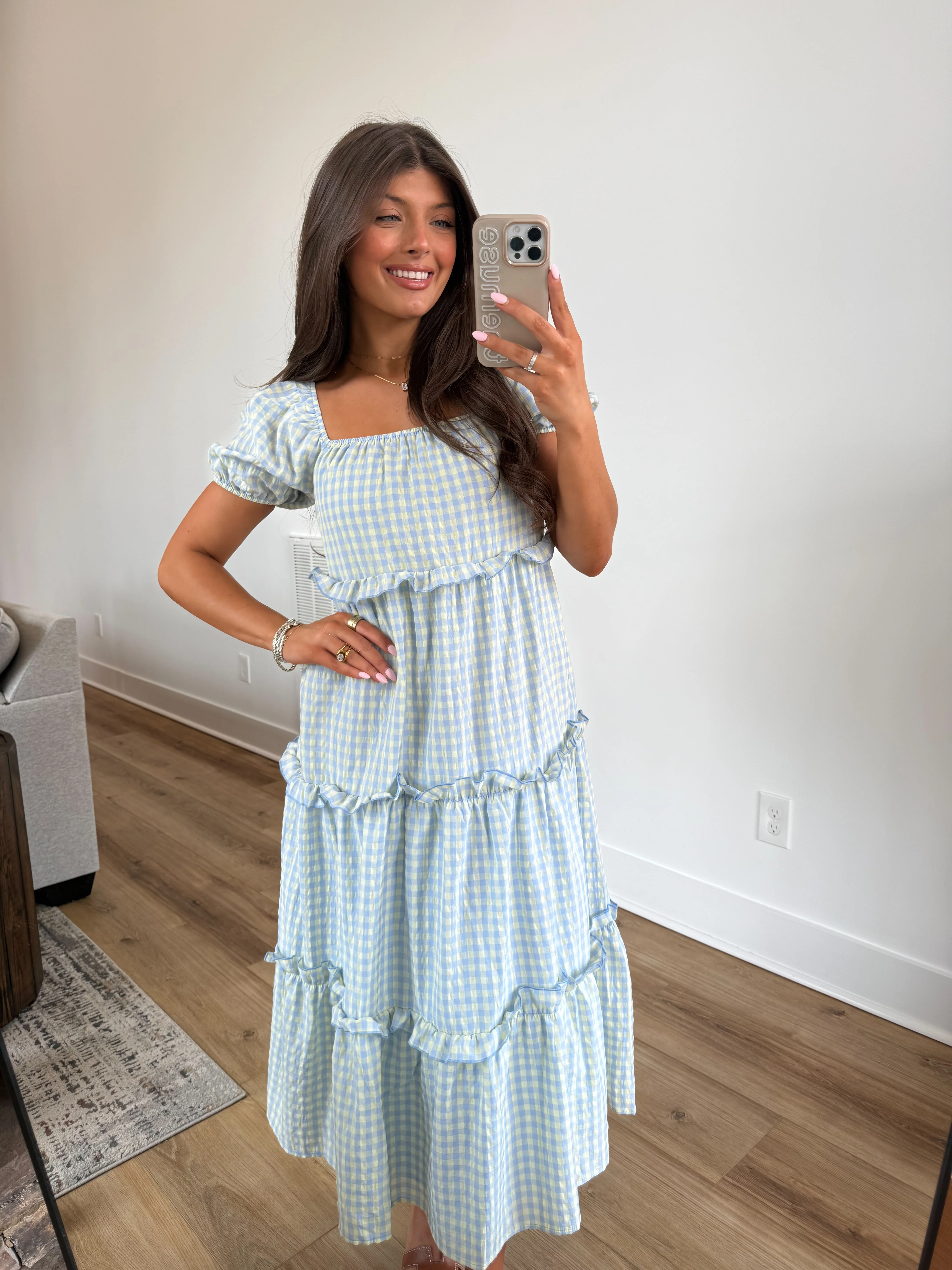The Savannah Gingham Dress - Image 4