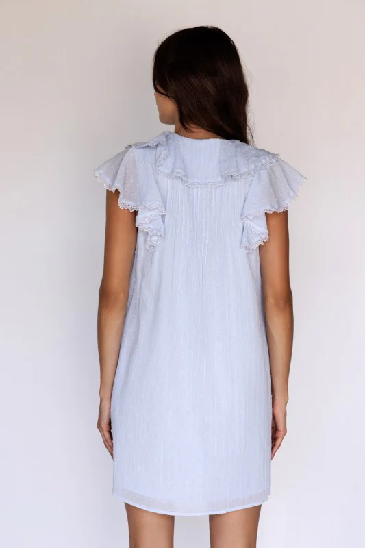 The Seaside Lace Dress (Blue) - Image 9