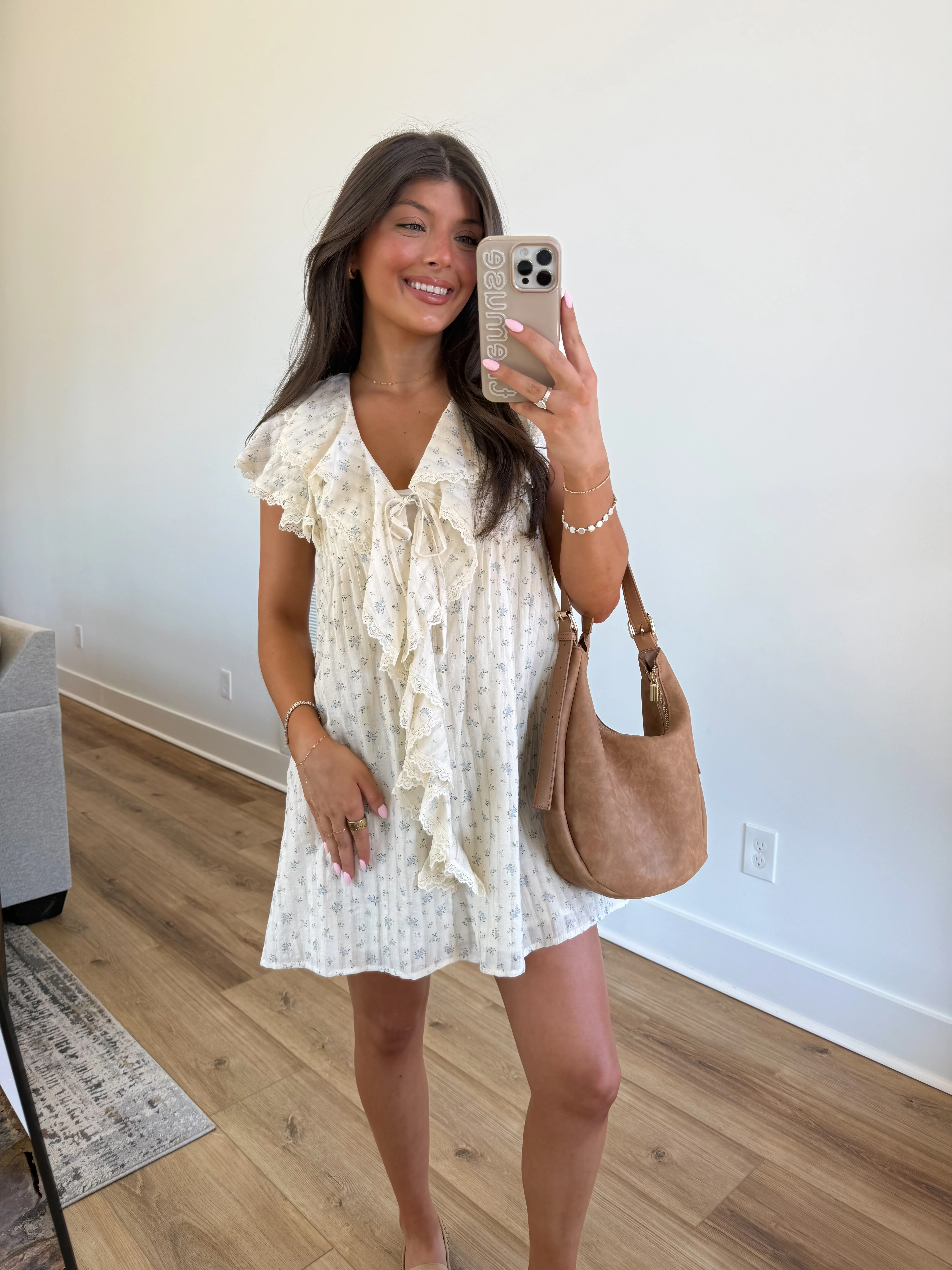 The Seaside Lace Dress (Floral)(Restock) - Image 3