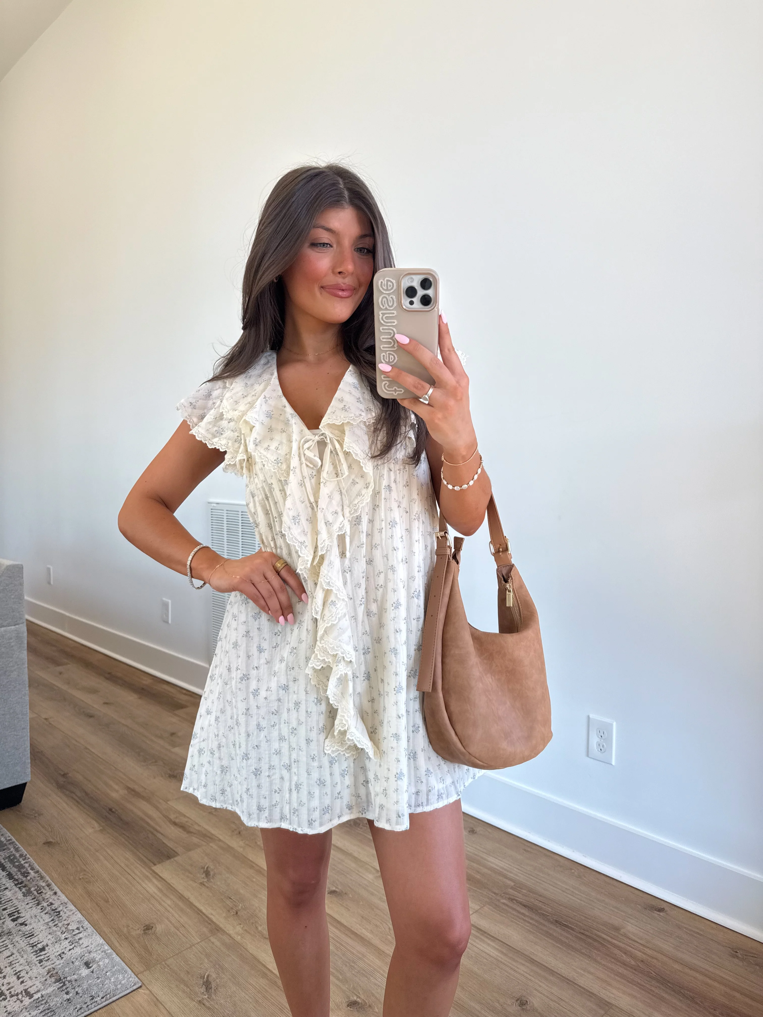 The Seaside Lace Dress (Floral)(Restock) - Image 4