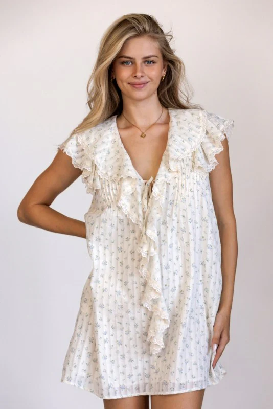 The Seaside Lace Dress (Floral)(Restock) - Image 6