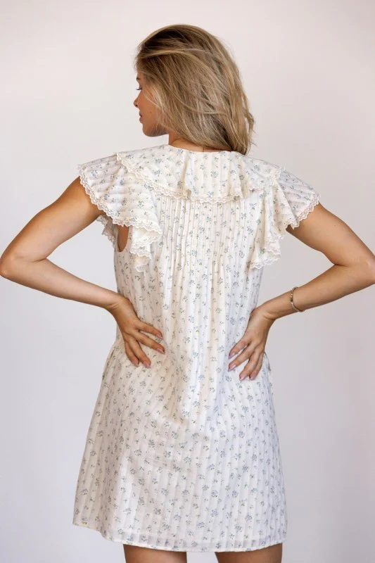 The Seaside Lace Dress (Floral)(Restock) - Image 7