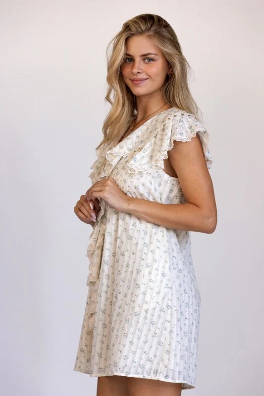 The Seaside Lace Dress (Floral)(Restock) - Image 8