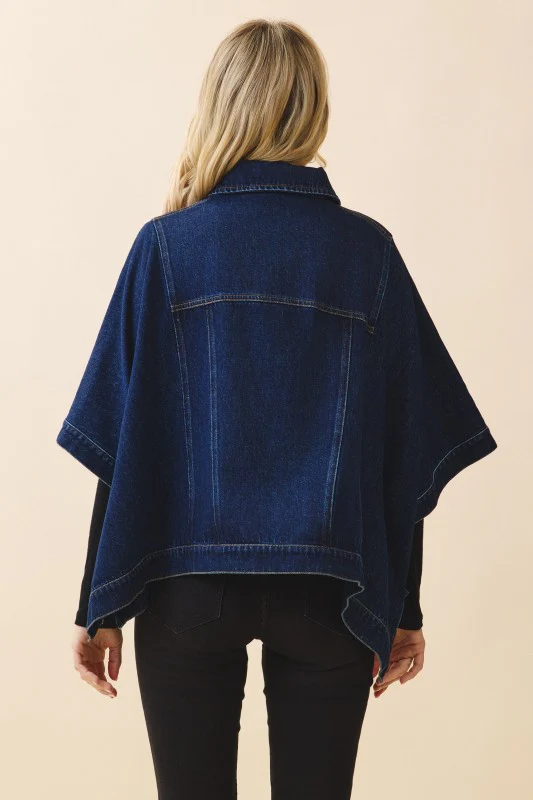 The Sloane Denim Cape - Image 10
