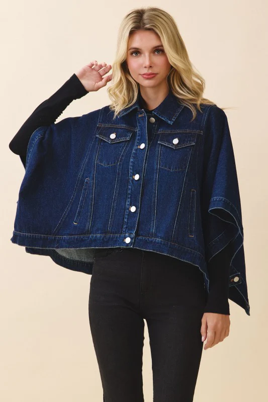 The Sloane Denim Cape - Image 7