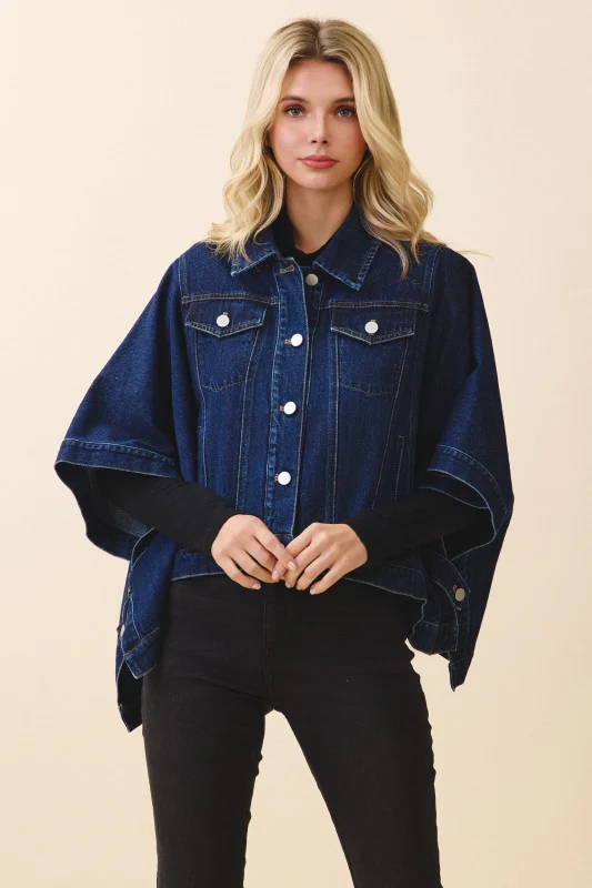 The Sloane Denim Cape - Image 9
