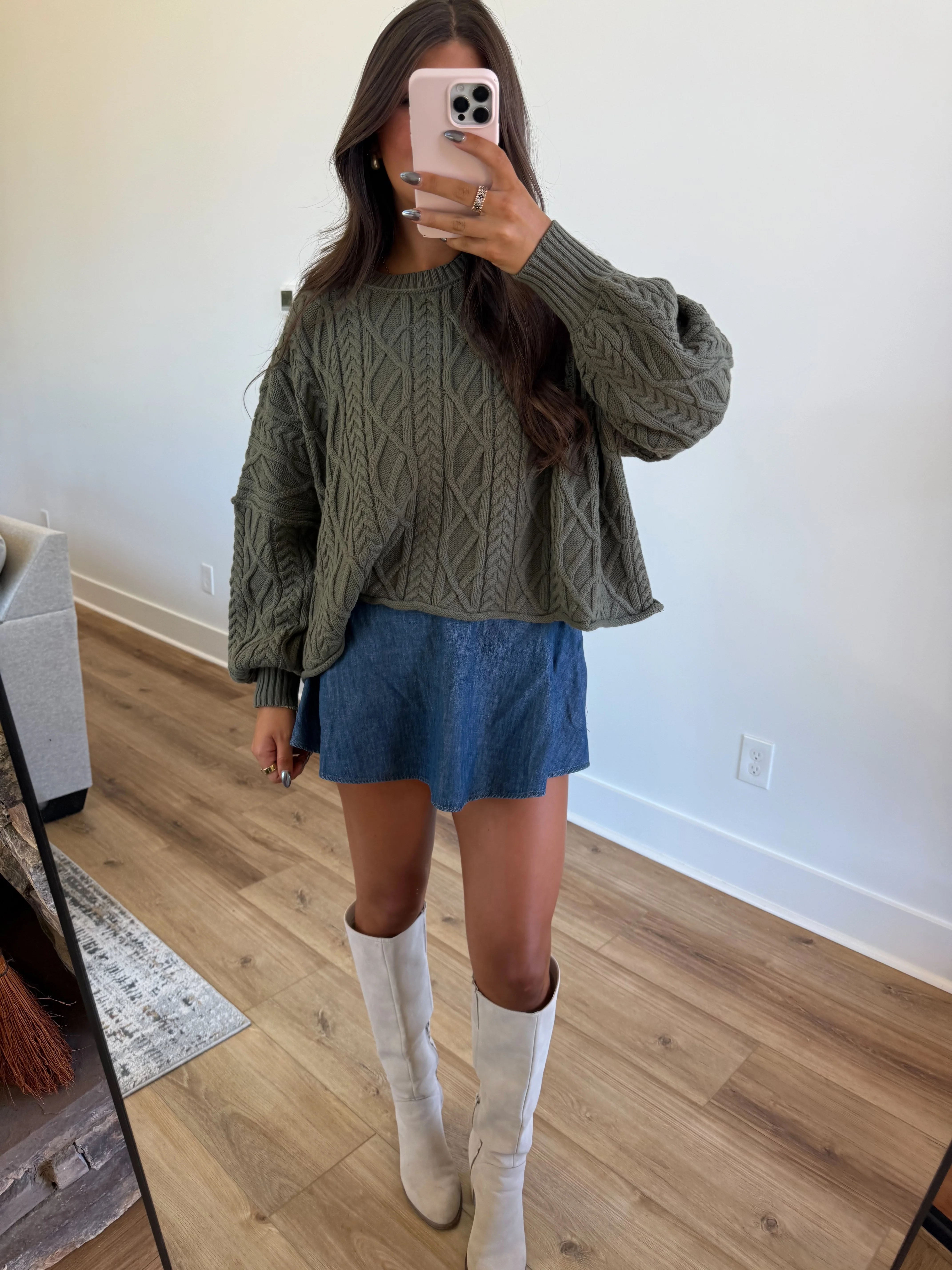 The Smocked Denim Skort - Image 3