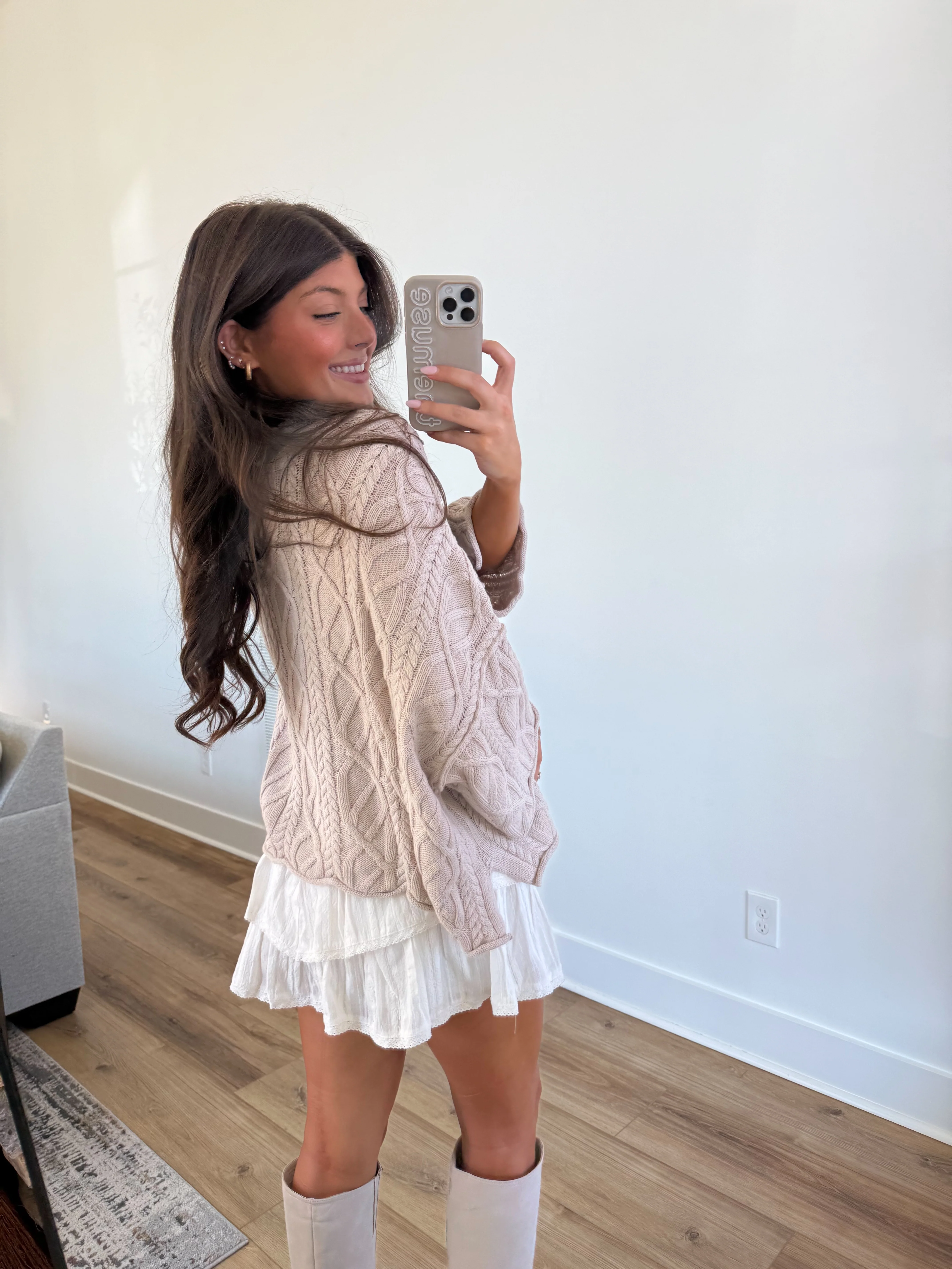 The Soft Scallop Sweater (Cream) - Image 2