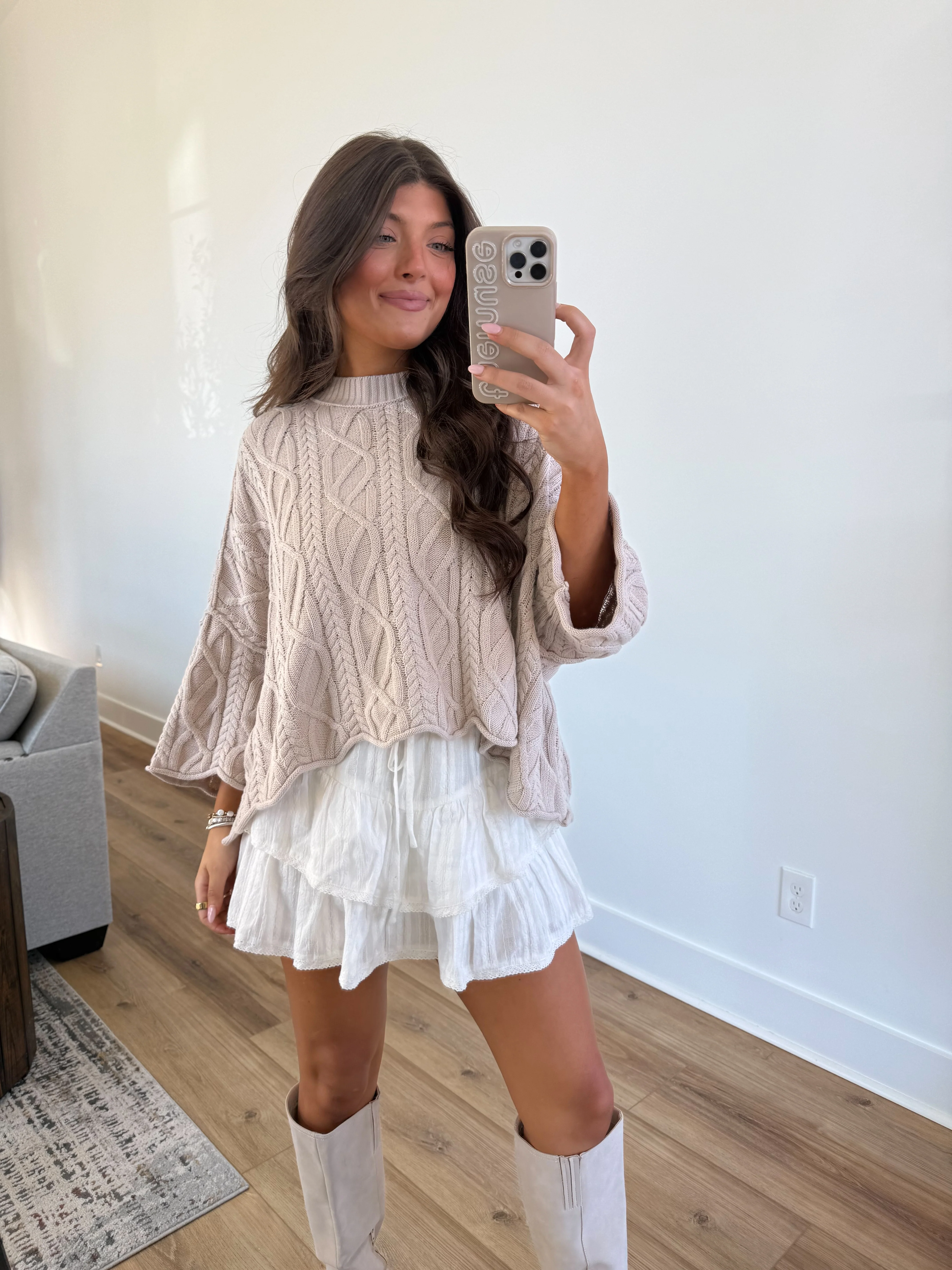 The Soft Scallop Sweater (Cream) - Image 4