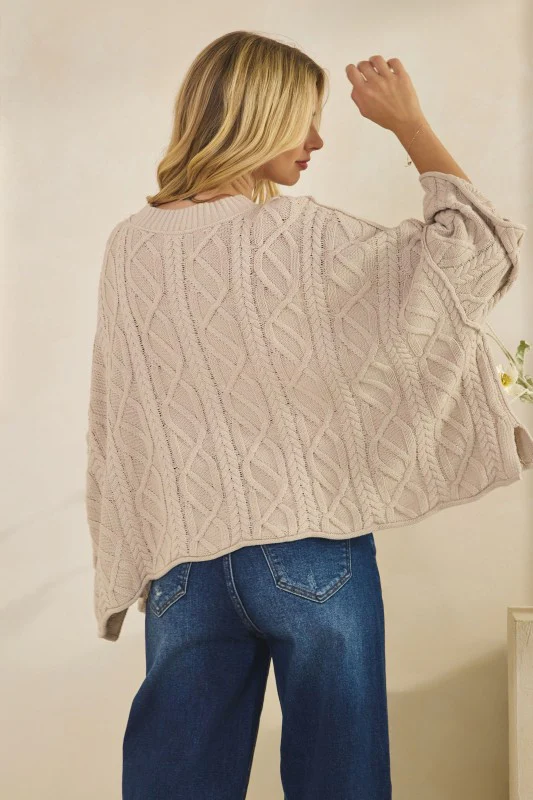 The Soft Scallop Sweater (Cream) - Image 6