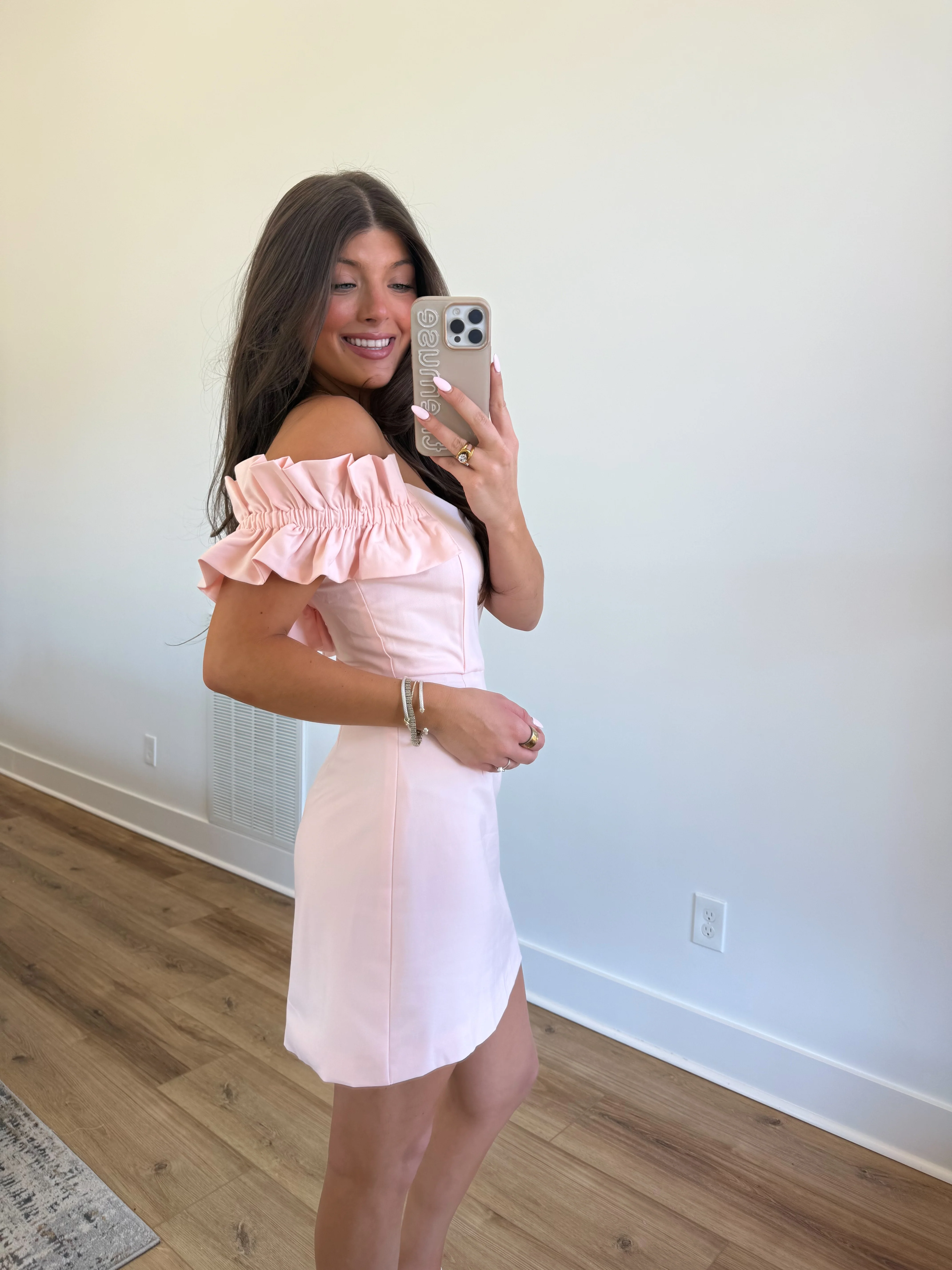 The Sweet Blush Mini Dress - Image 3
