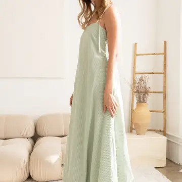 The Sweet Easter Stripe Maxi (Green) - Image 6