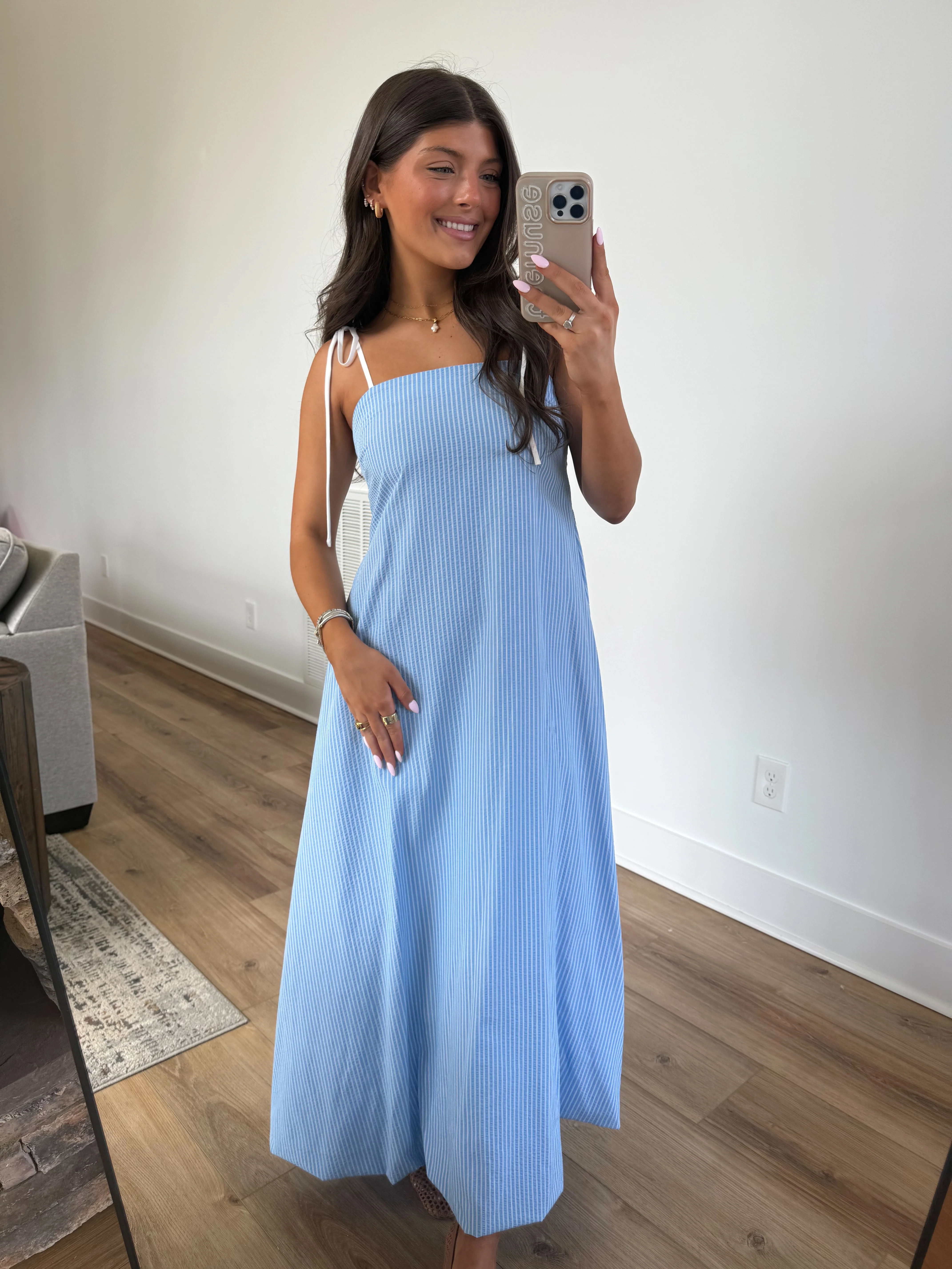 The Sweet Easter Stripe Maxi (Blue) - Image 2