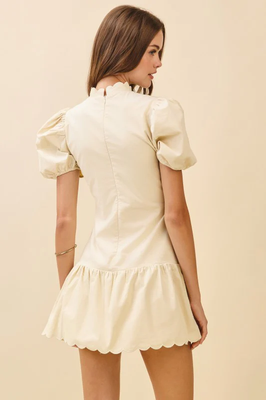 The Sweet Scalloped Mini Dress - Image 6