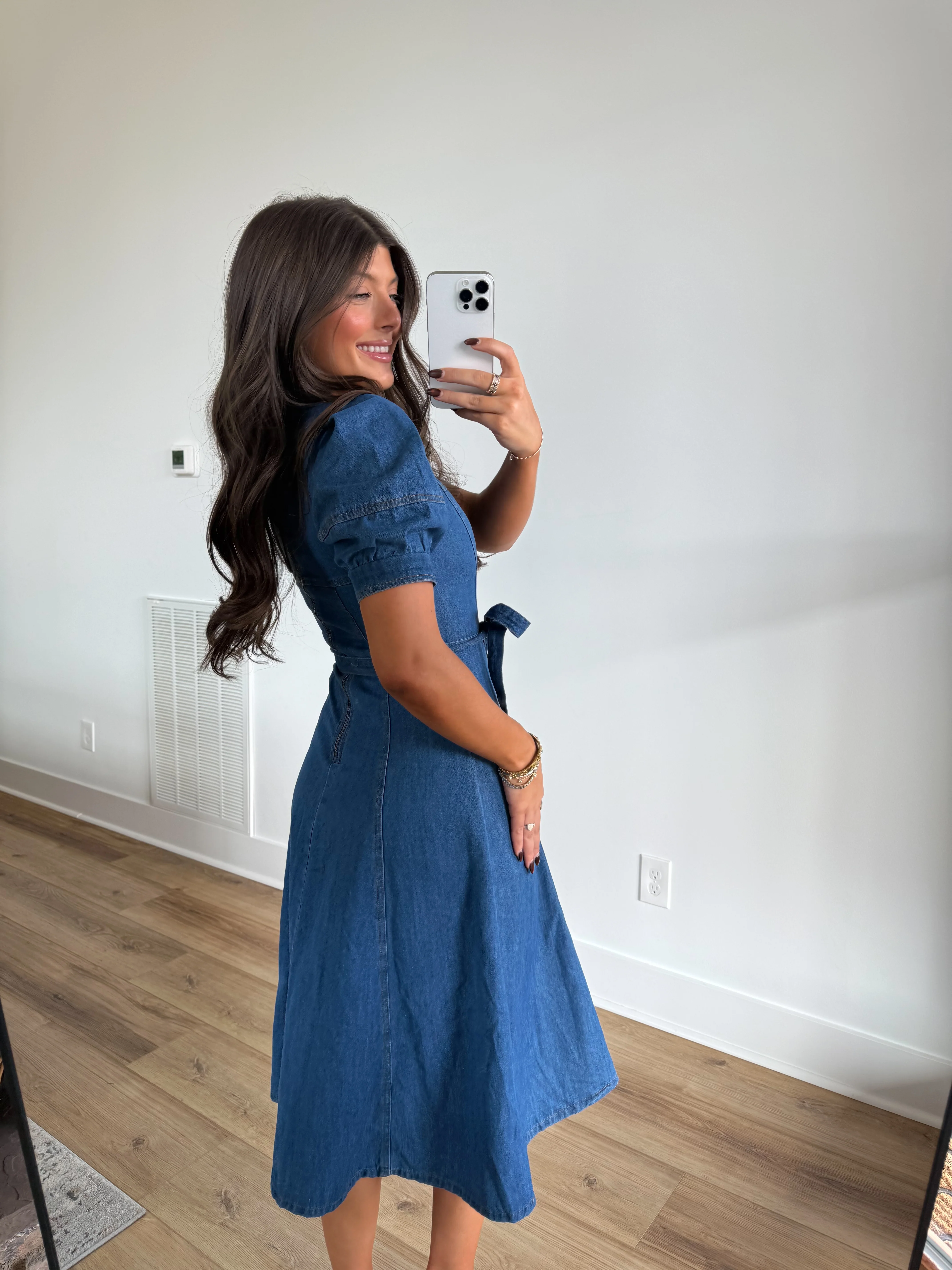 The Sweetheart Denim Midi - Image 3