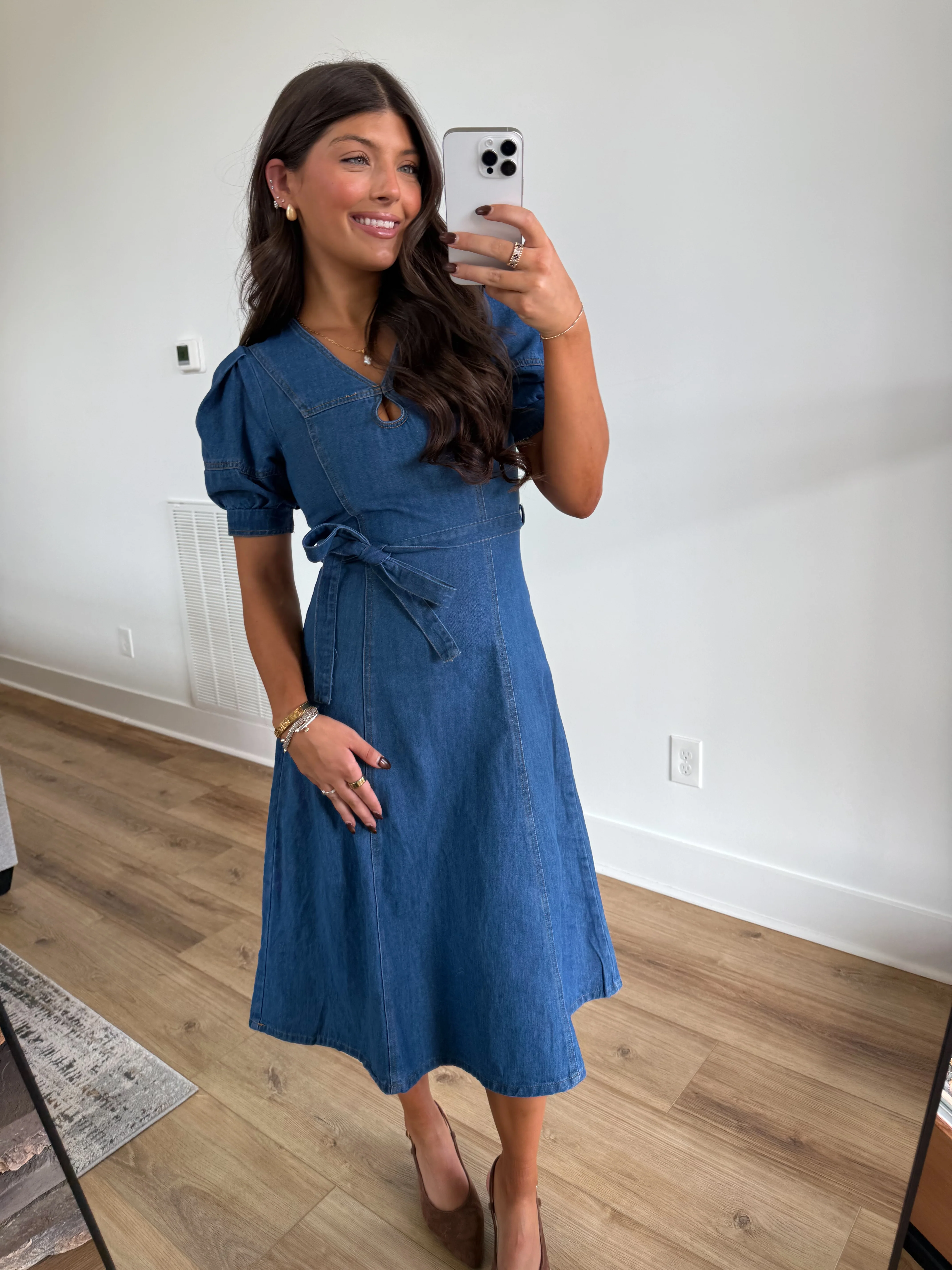 The Sweetheart Denim Midi - Image 4