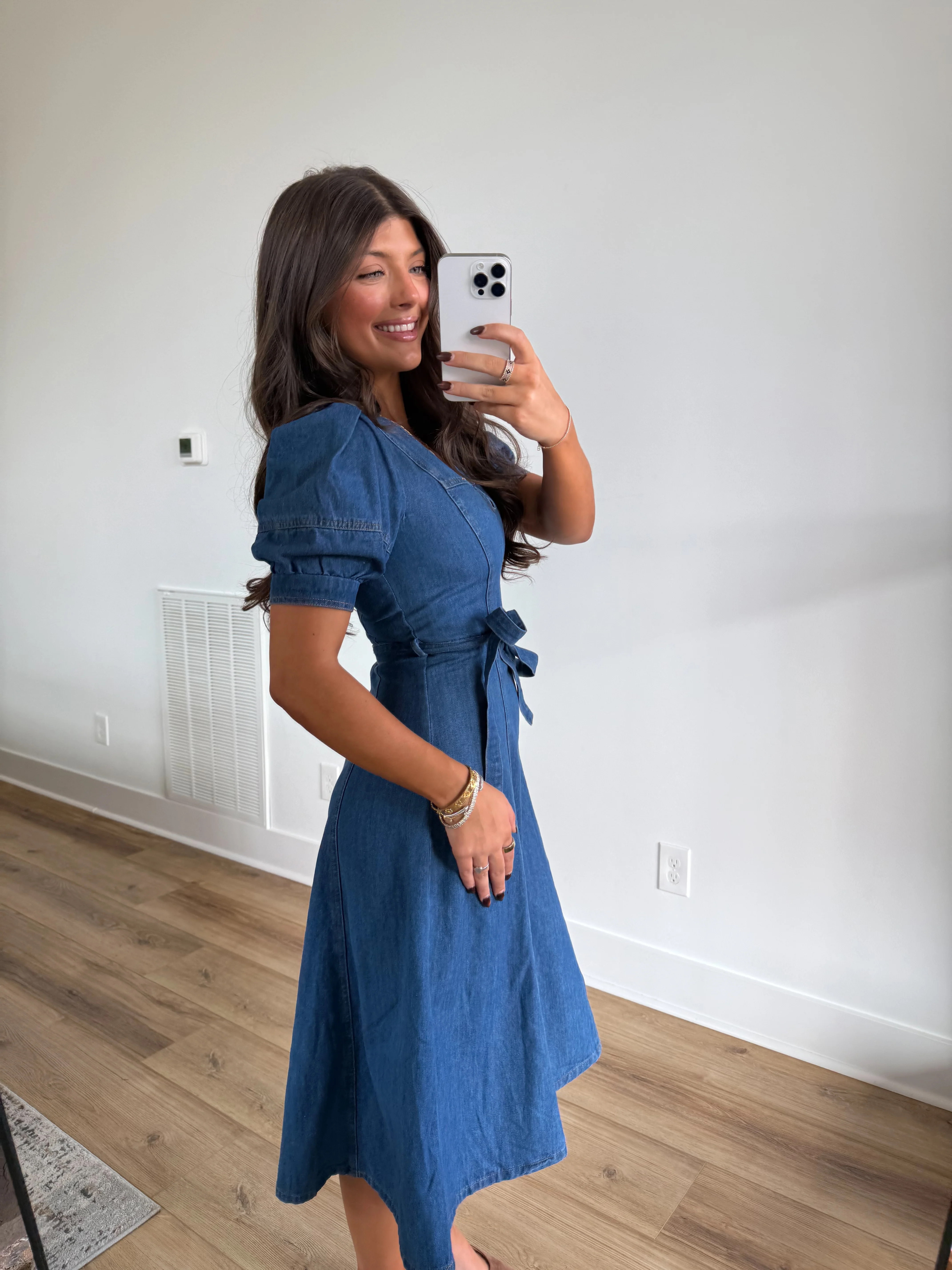 The Sweetheart Denim Midi - Image 5