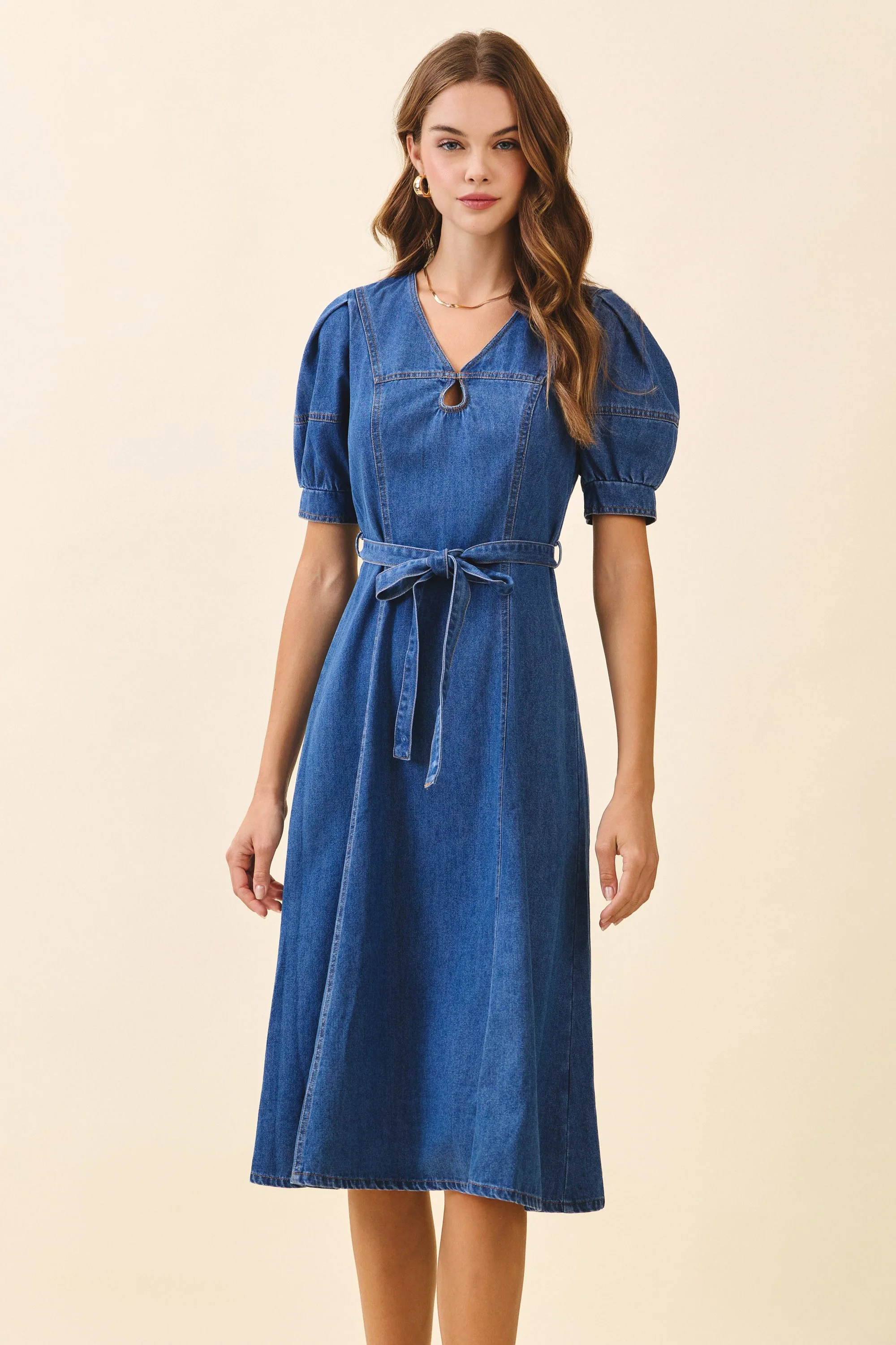 The Sweetheart Denim Midi - Image 6
