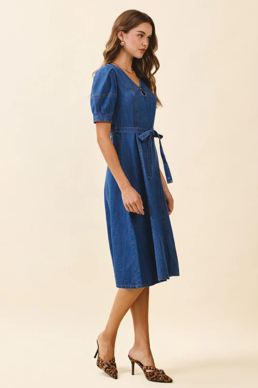 The Sweetheart Denim Midi - Image 7
