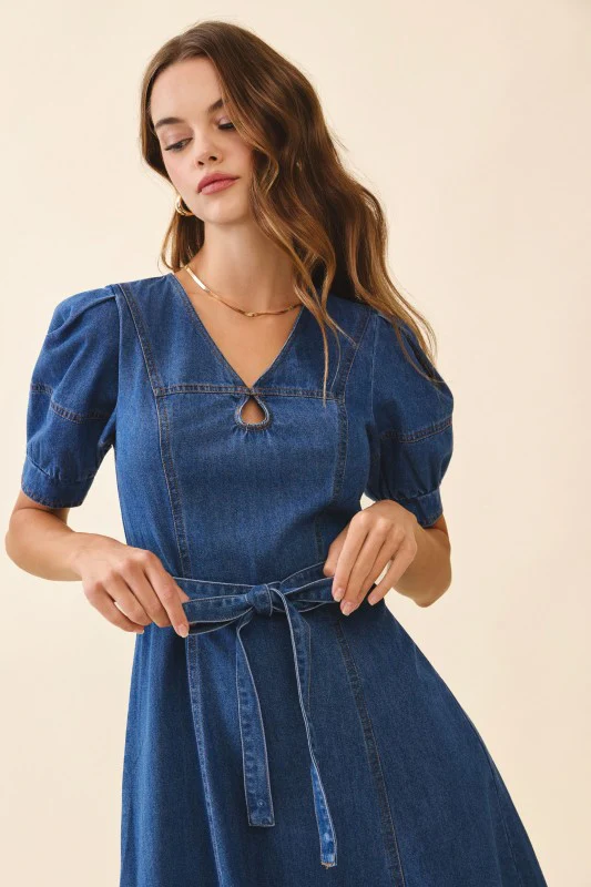 The Sweetheart Denim Midi - Image 8