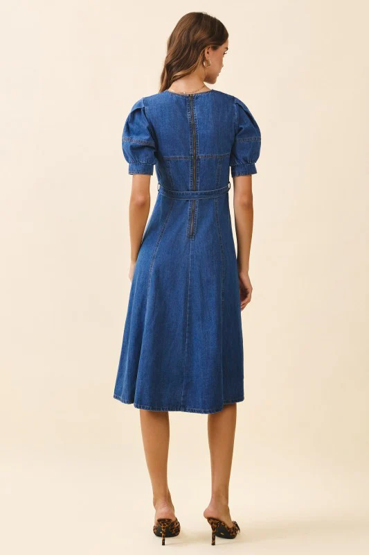 The Sweetheart Denim Midi - Image 9