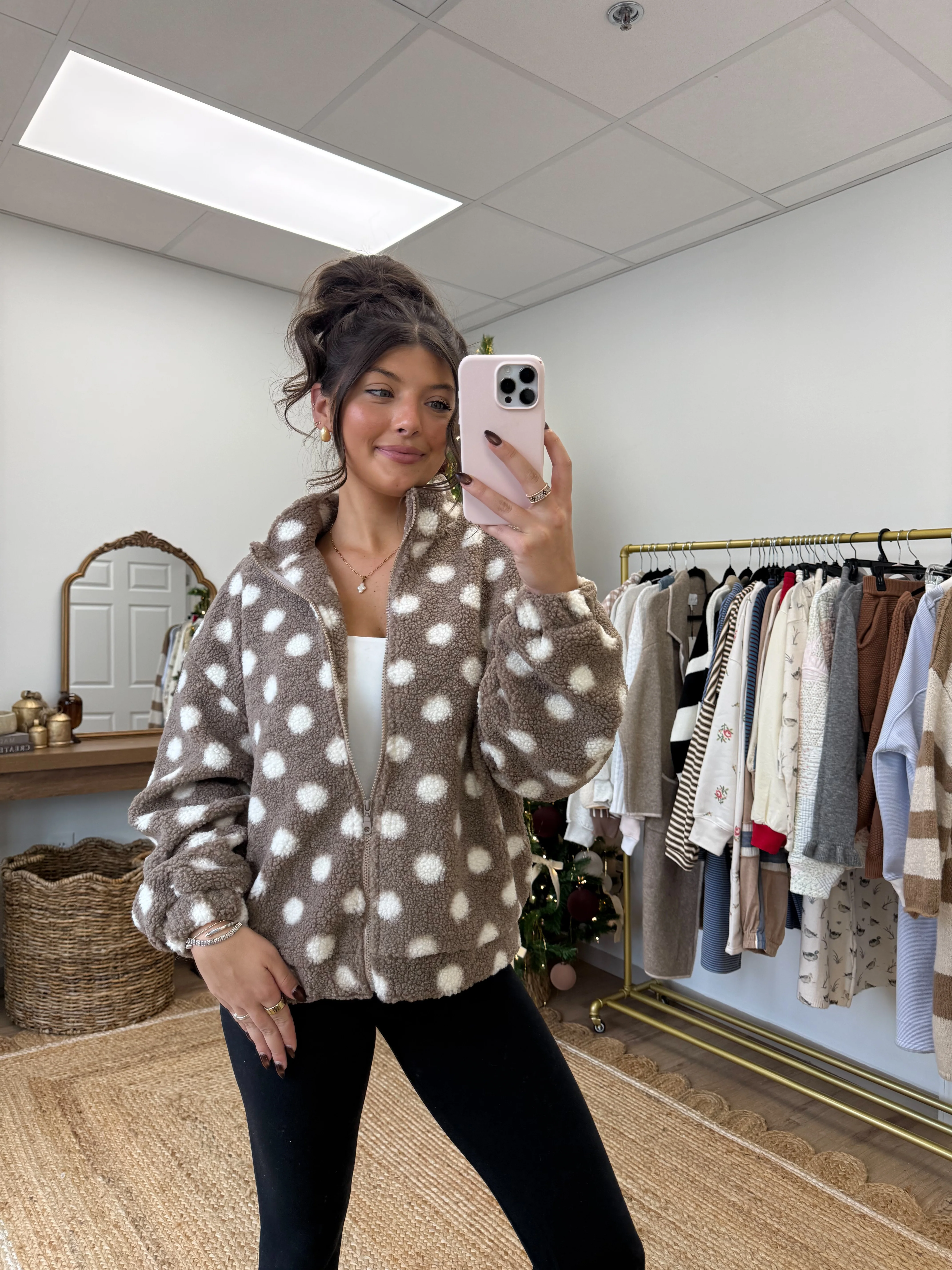The Teddy Dot Zip-Up (Restock) - Image 2
