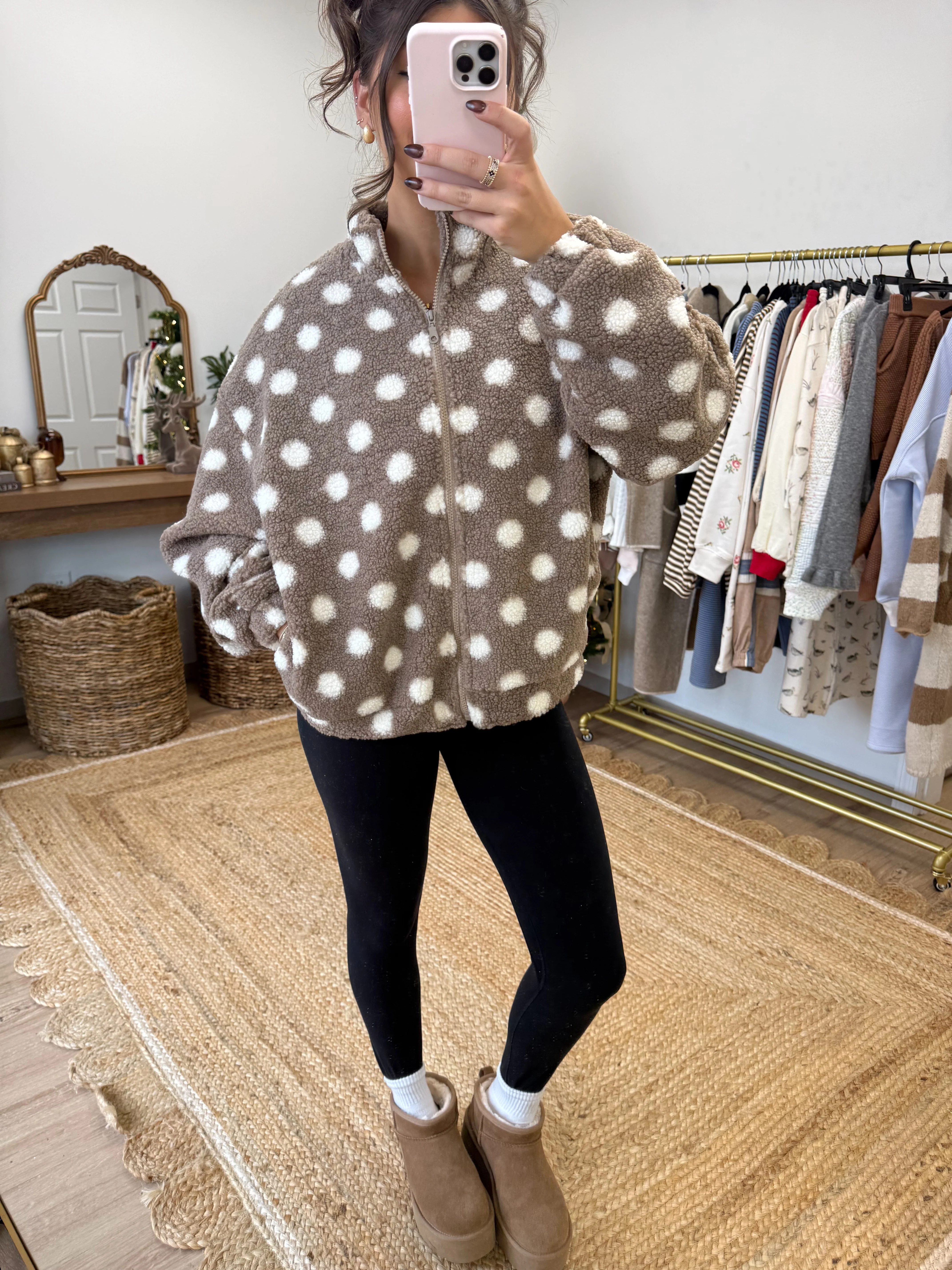 The Teddy Dot Zip-Up (Restock) - Image 3