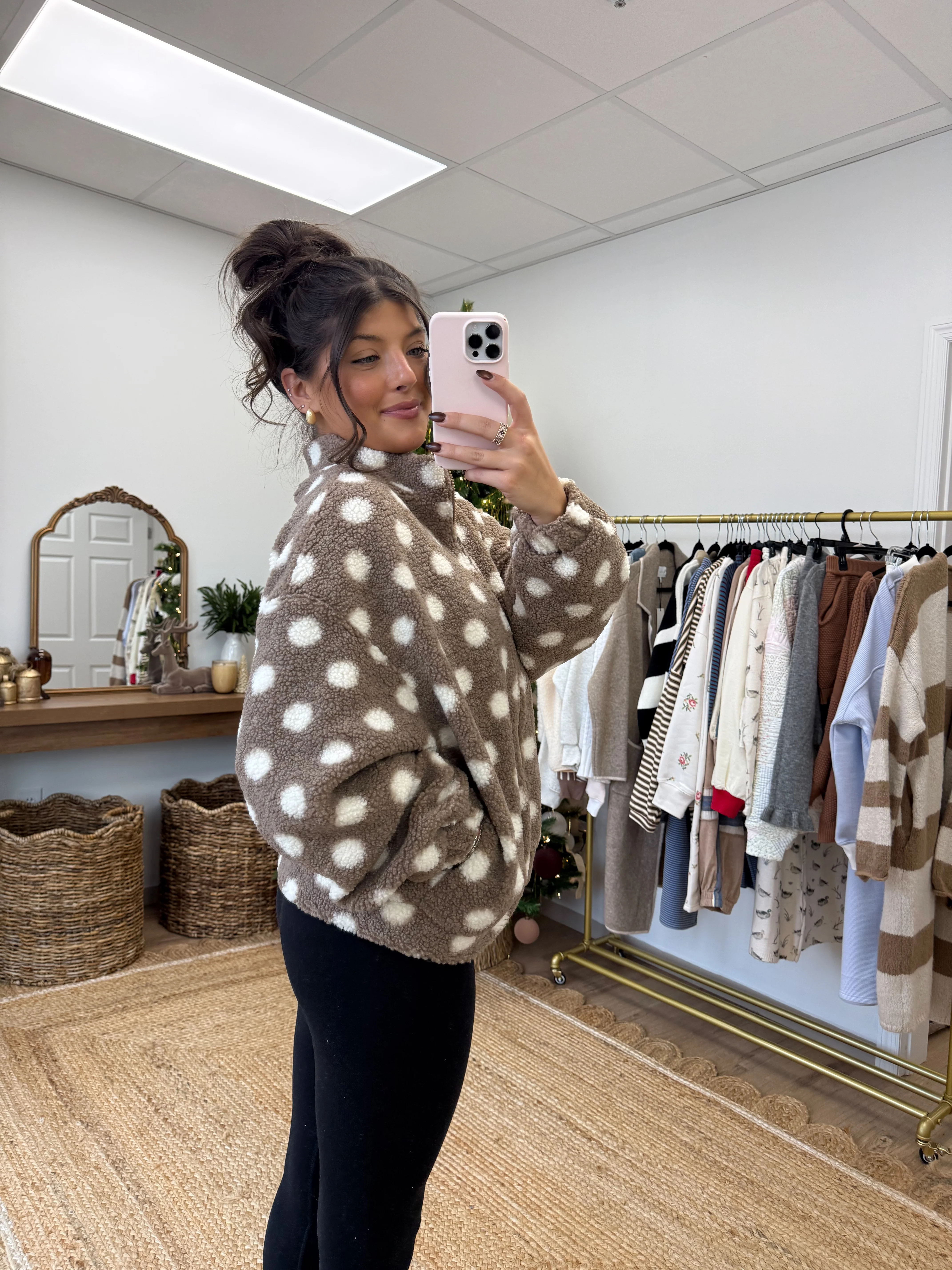 The Teddy Dot Zip-Up (Restock) - Image 4