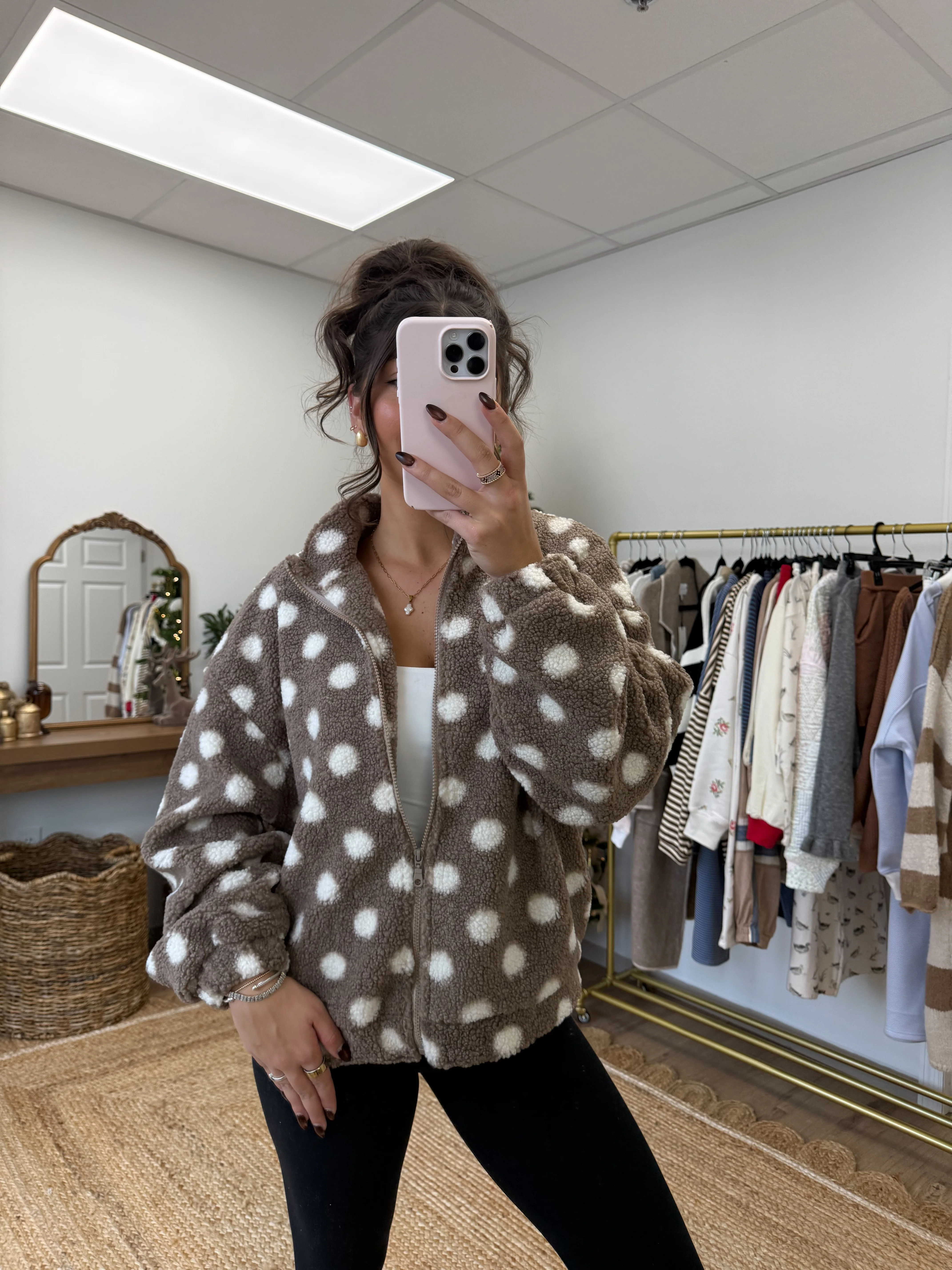 The Teddy Dot Zip-Up (Restock) - Image 5